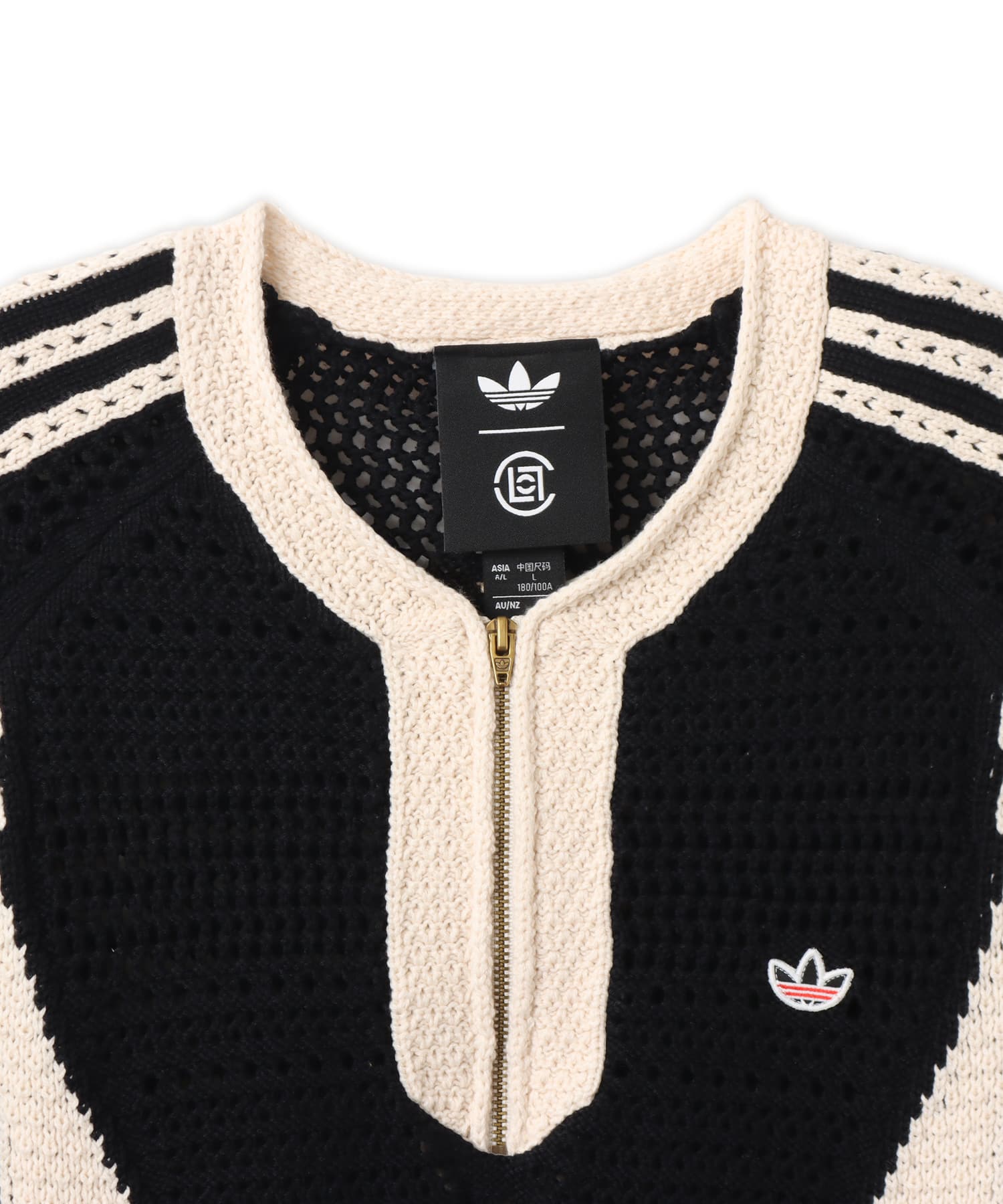 adidas CLOT KNIT JERSEY BY EDISON CHEN ブラック/ワンダーホワイトの画像
