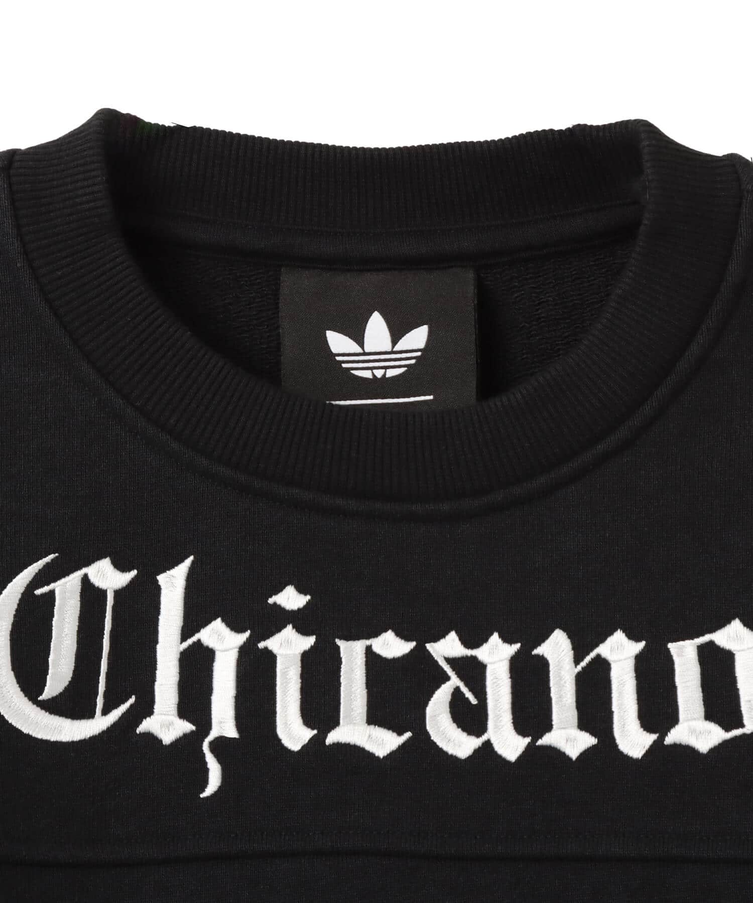 adidas CHAVARRIA BBALL FLEECE CREWNECK SWEATSHIRT BLACKの画像