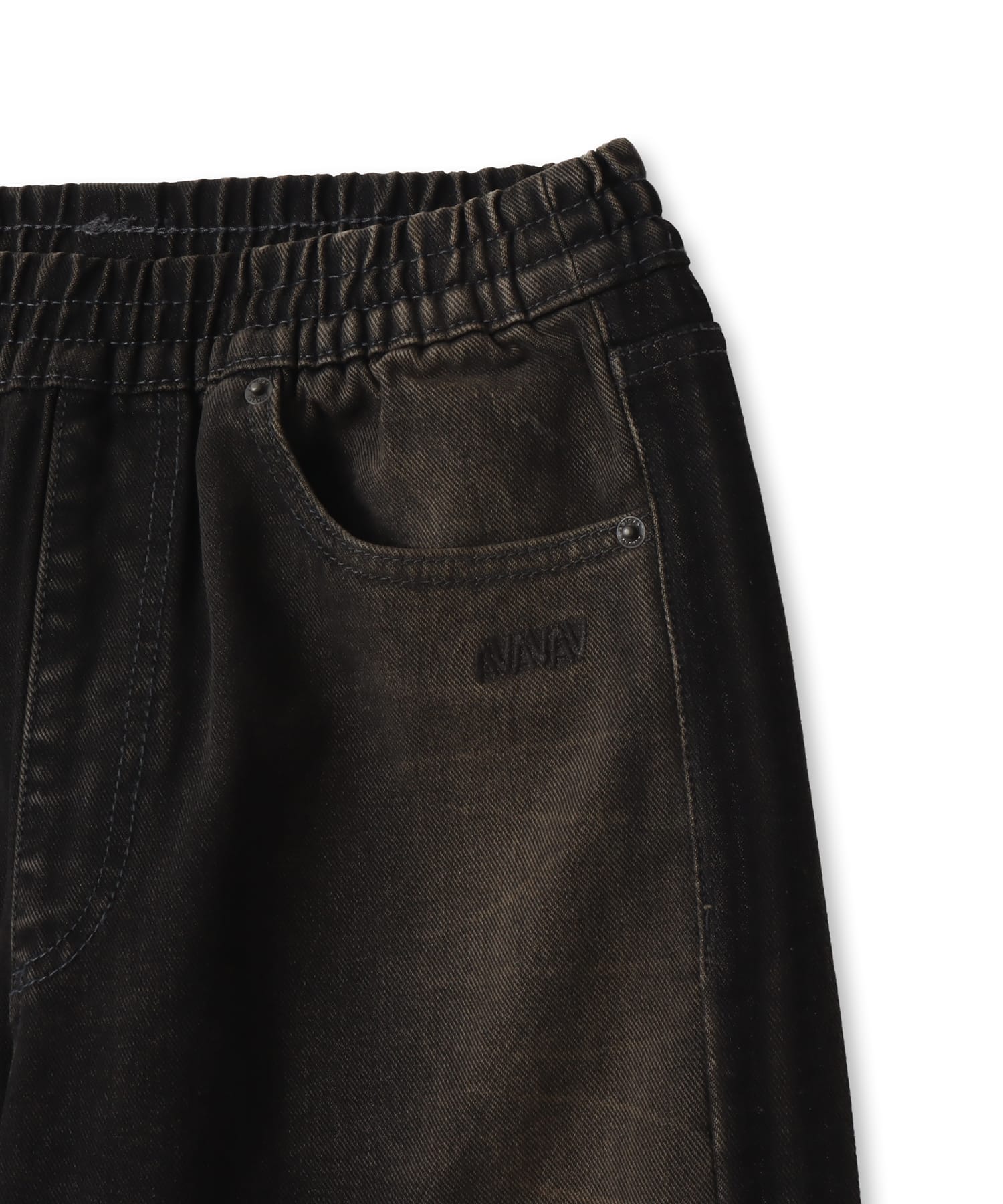 adidas BY AVAVAV BAGGY DENIM PANTS カーボンの画像