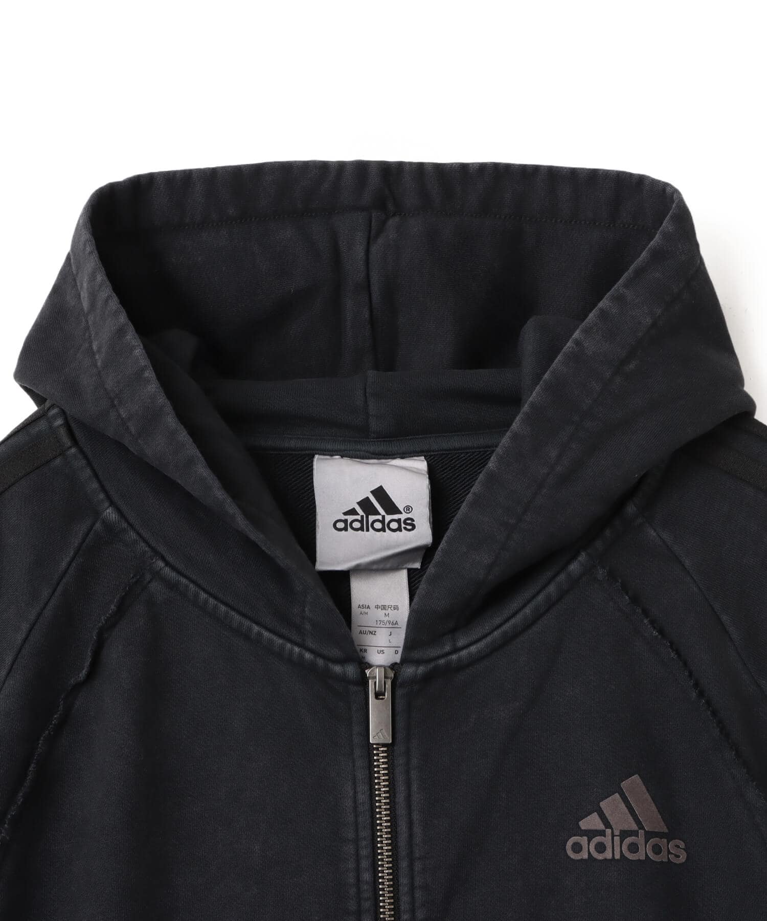 adidas ADILENIUM SEASON 4 TEAMGEIST FULL ZIP HOODIE ブラックの画像