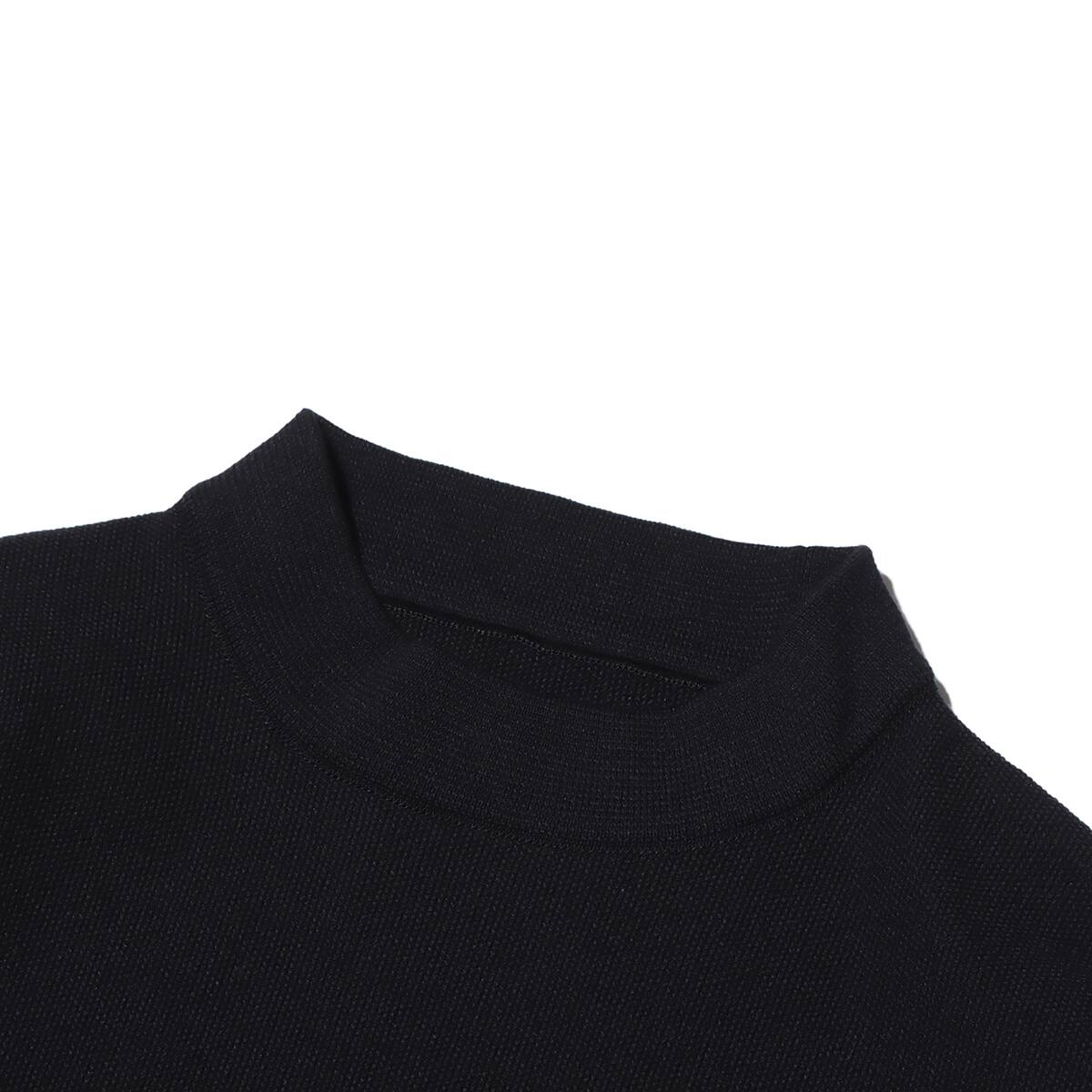 snow peak Co/Pe Knit Pullover Black 23FA-Iの画像