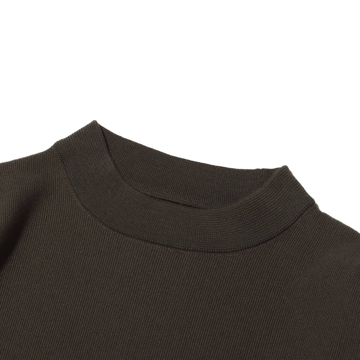 snow peak Co/Pe Knit Pullover Olive 23FA-Iの画像