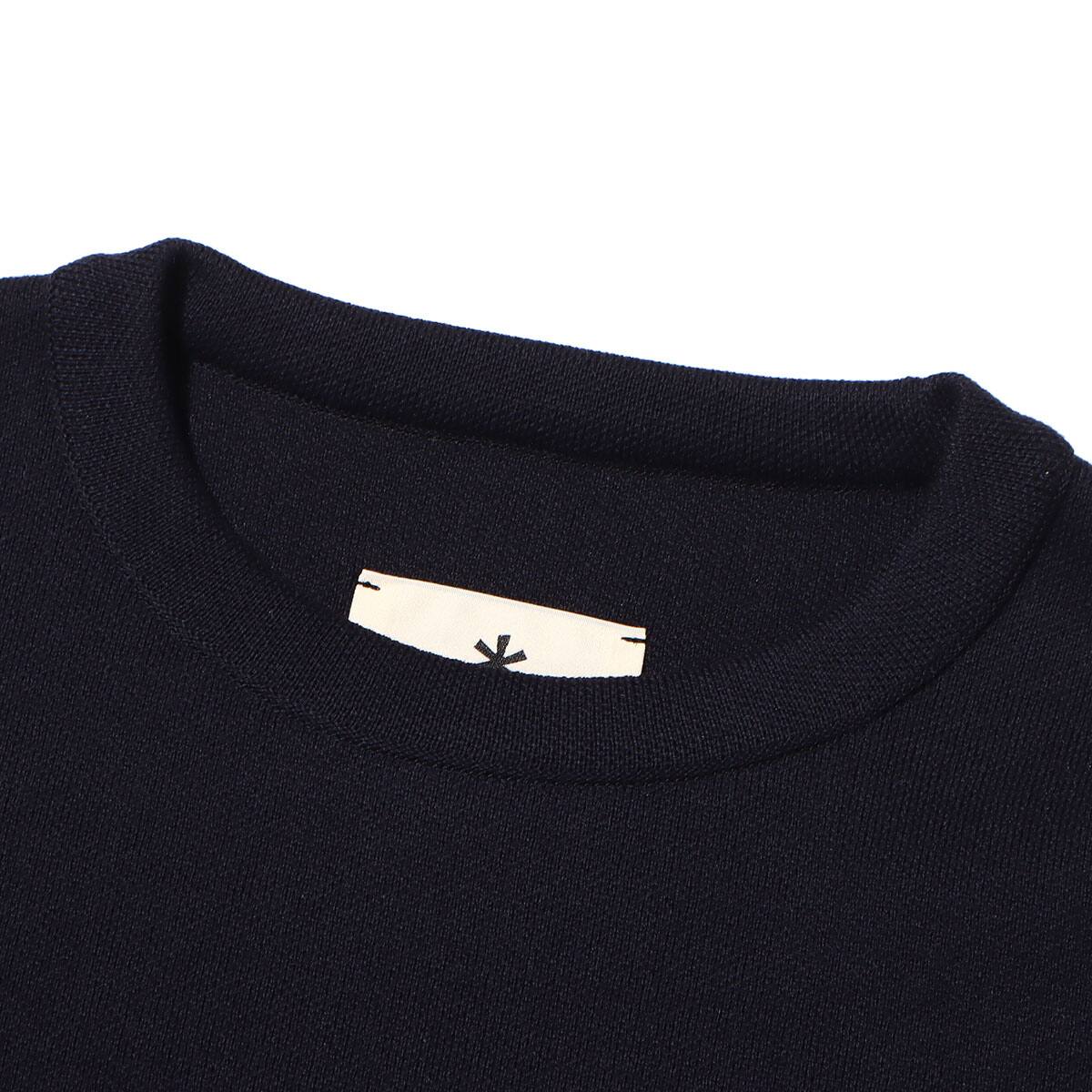snow peak Co/Ny/Pe S/S Crew Neck Pullover Black 23SP-Iの画像
