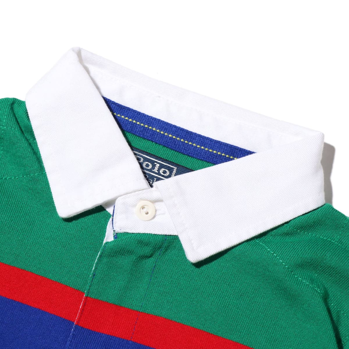 POLO RALPH LAUREN LSYDRUGBY M4-LONG SLEEVE-KNIT GREEN MULTI 18HO-Iの画像