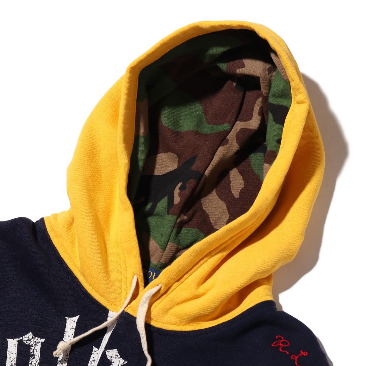 POLO RALPH LAUREN LSPOHOODM2-LONG SLEEVE-KNIT YELLOW MULTI 18HO-Iの画像