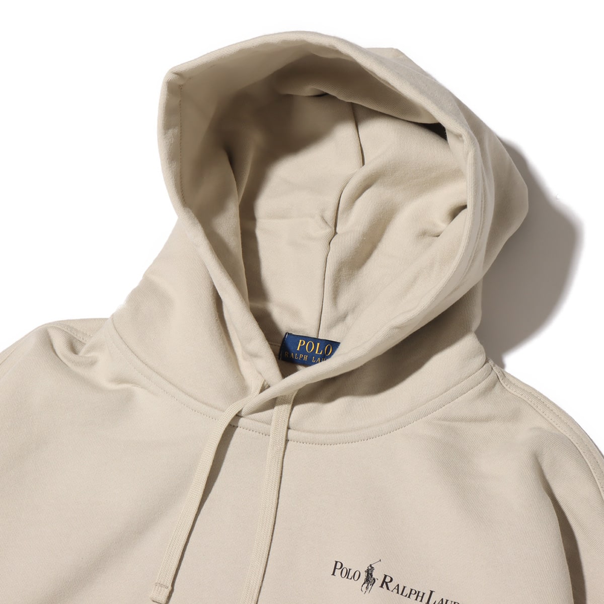 POLO RALPH LAUREN HEAVY WEIGHT SWEAT HOODY LIGHT BEIGE 23FW-I