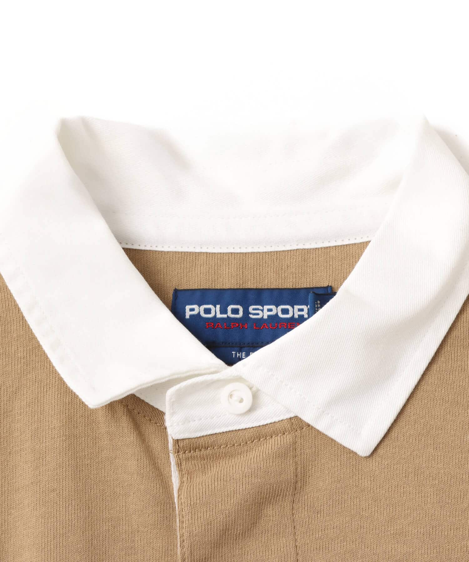 POLO RALPH LAUREN LSBFRUGBYM1-LONG SLEEVE-RUGBY DESERT KHAKIの画像