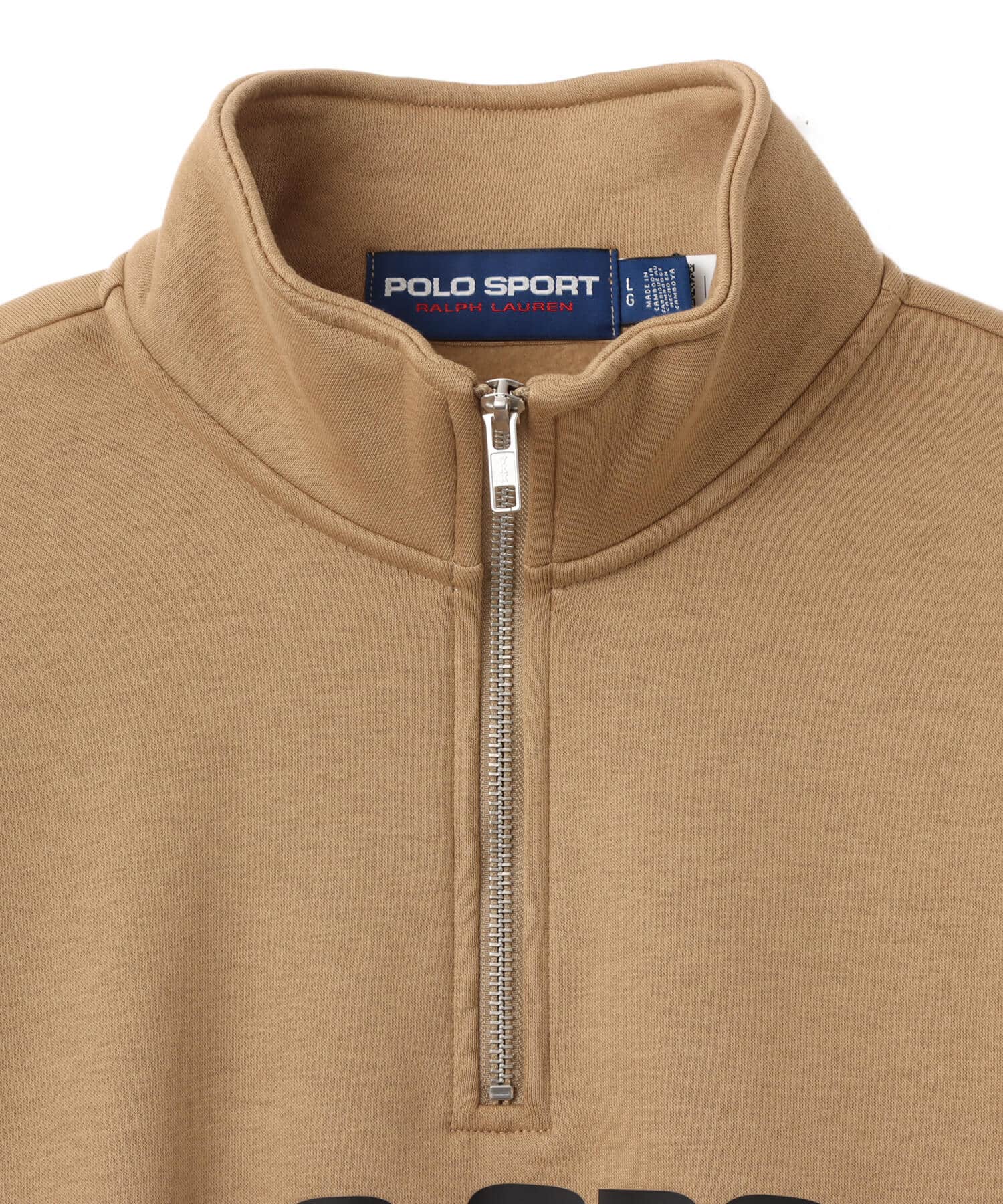 POLO RALPH LAUREN POLO SPORT HALF ZIP SWEATSHIRT DESERT KHAKIの画像