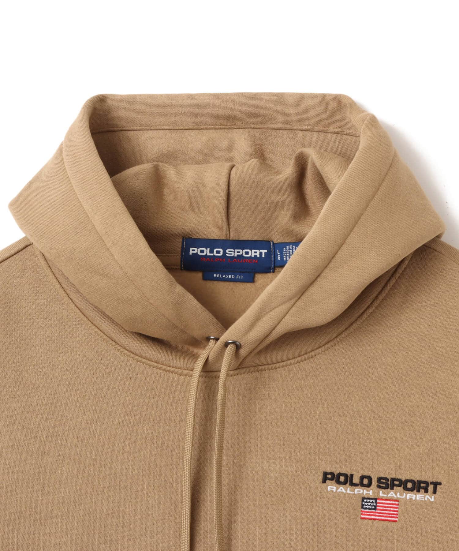 POLO RALPH LAUREN Relaxed Fit Polo Sport Hoodie DESERT KHAKIの画像