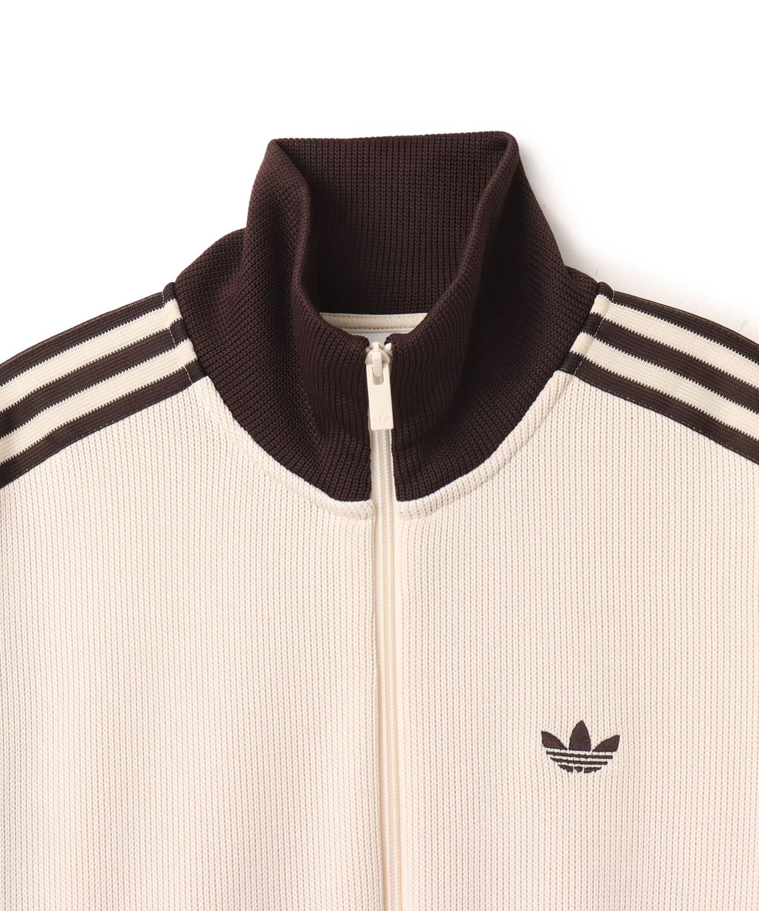 adidas FIREBIRD KNIT TRACK TOP ワンダーホワイトの画像