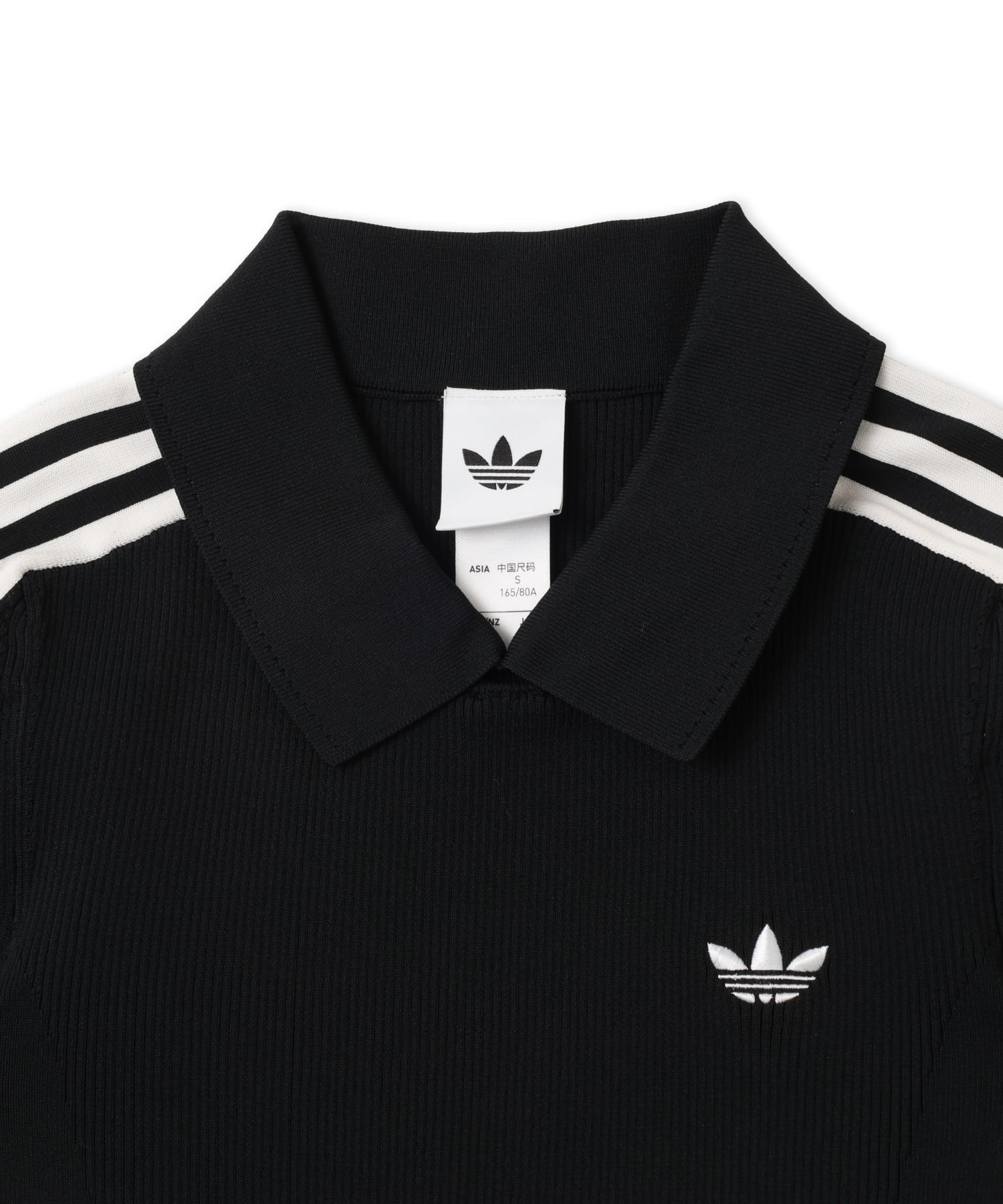 adidas TECH RIB CALI TEE ブラック/チョークホワイトの画像