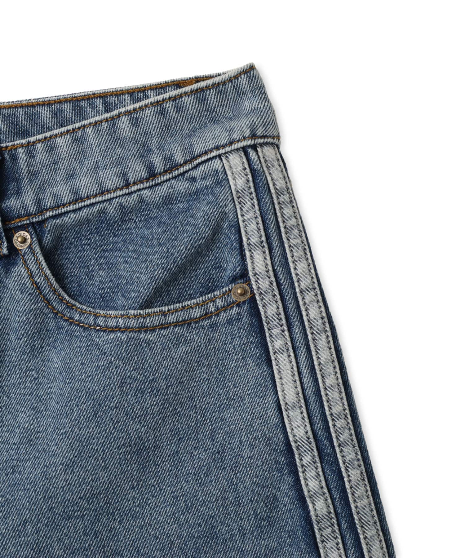 adidas FIREBIRD JORTS DENIM ウォーンブルーデニムの画像
