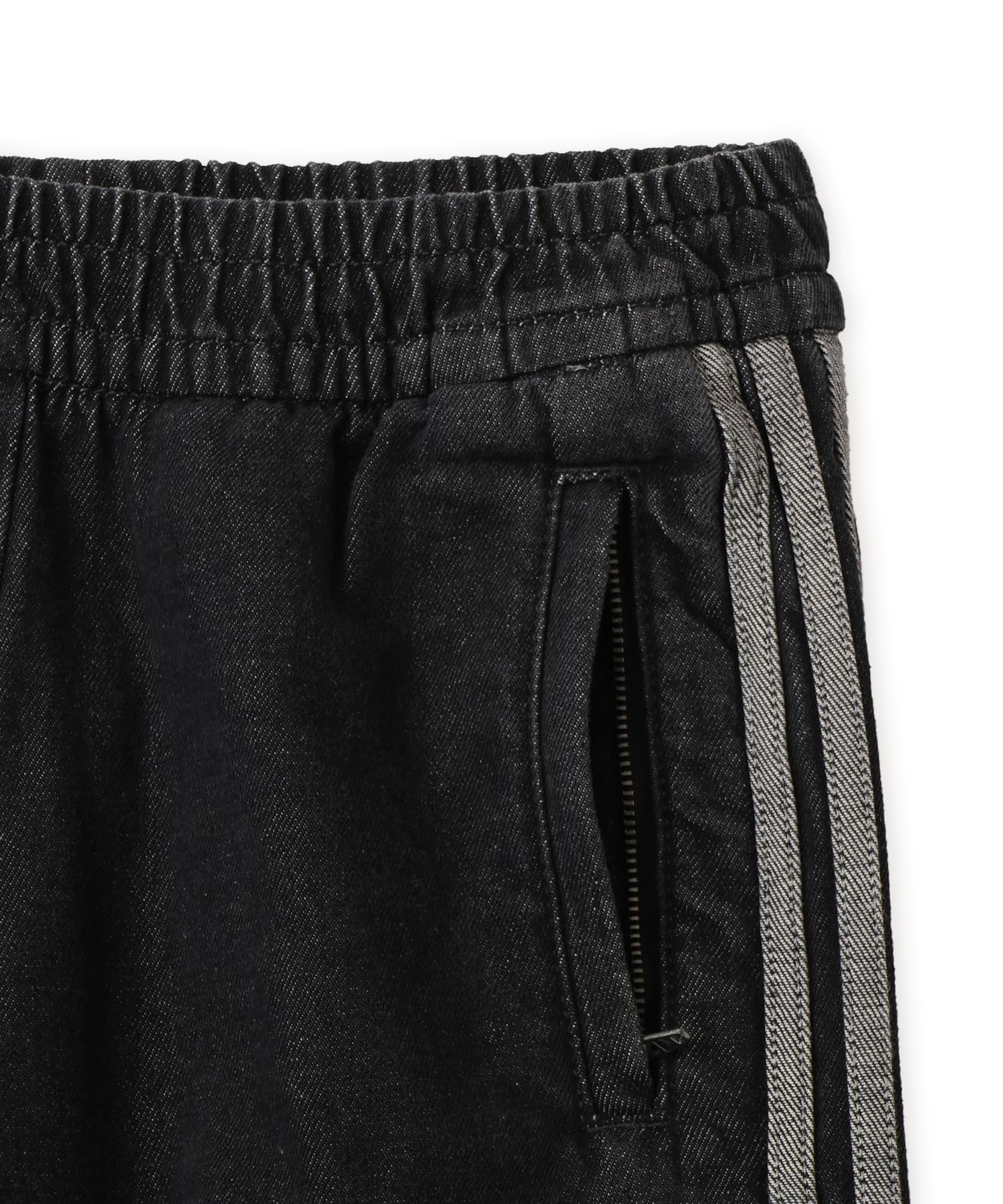 adidas MID RISE 2-IN-1 DENIM PANT トゥルーブラックデニムの画像