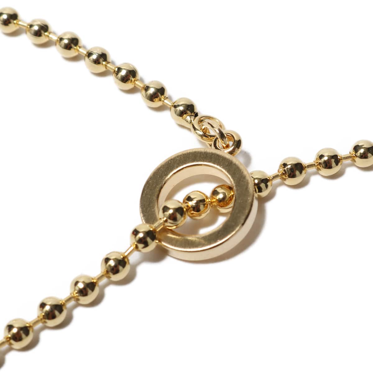 atmos pink ボールチェーン 2連 ネックレスTX GOLDの画像