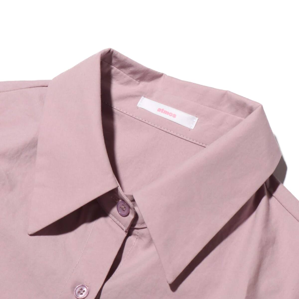 atmos pink パフスリーブ パステル シャツ PINKの画像