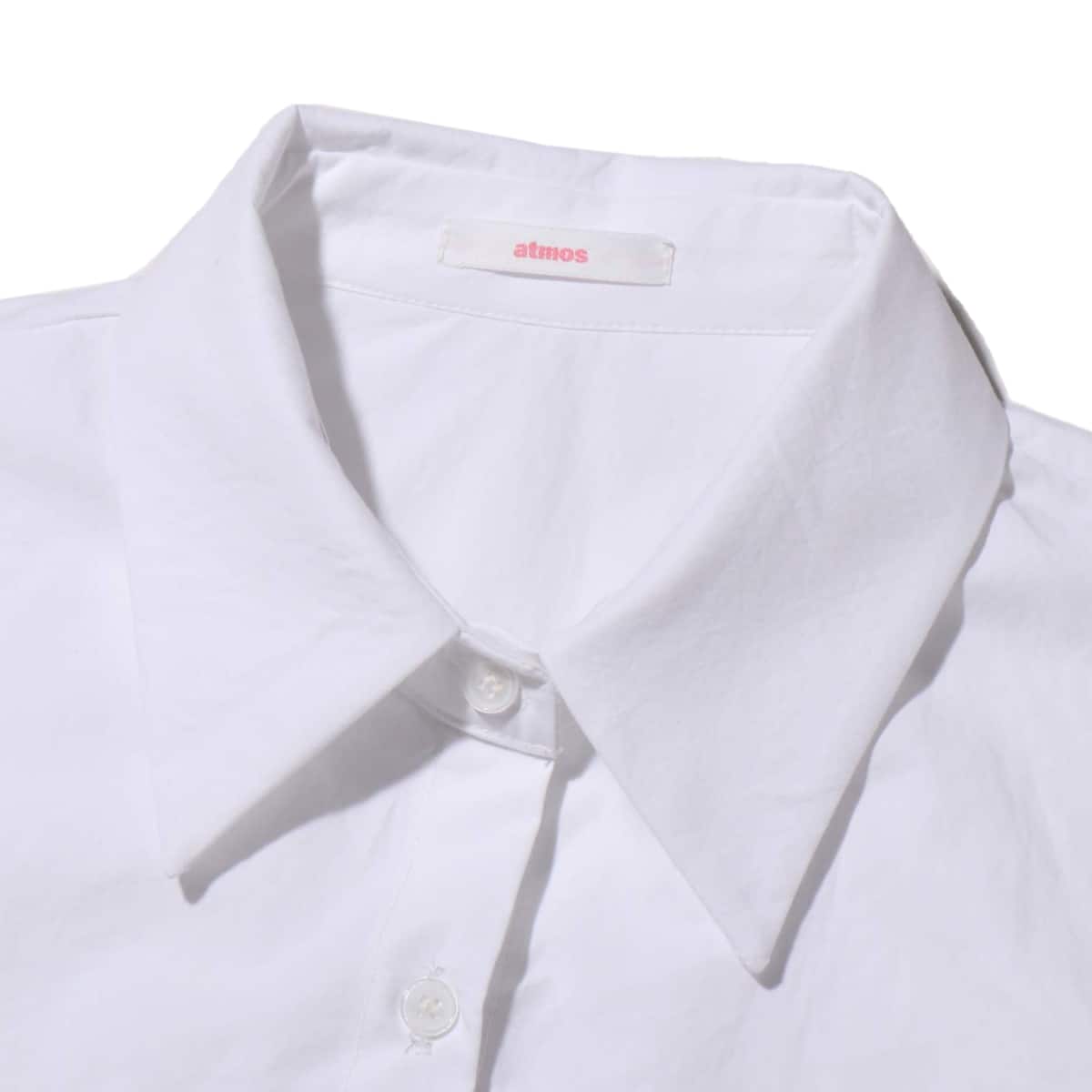 atmos pink パフスリーブ パステル シャツ WHITEの画像