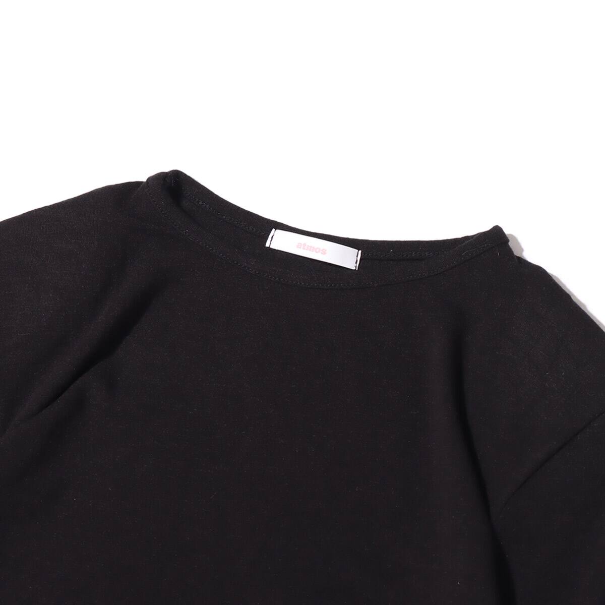 atmos pink パッド付裾メロウシアートップス BLACKの画像