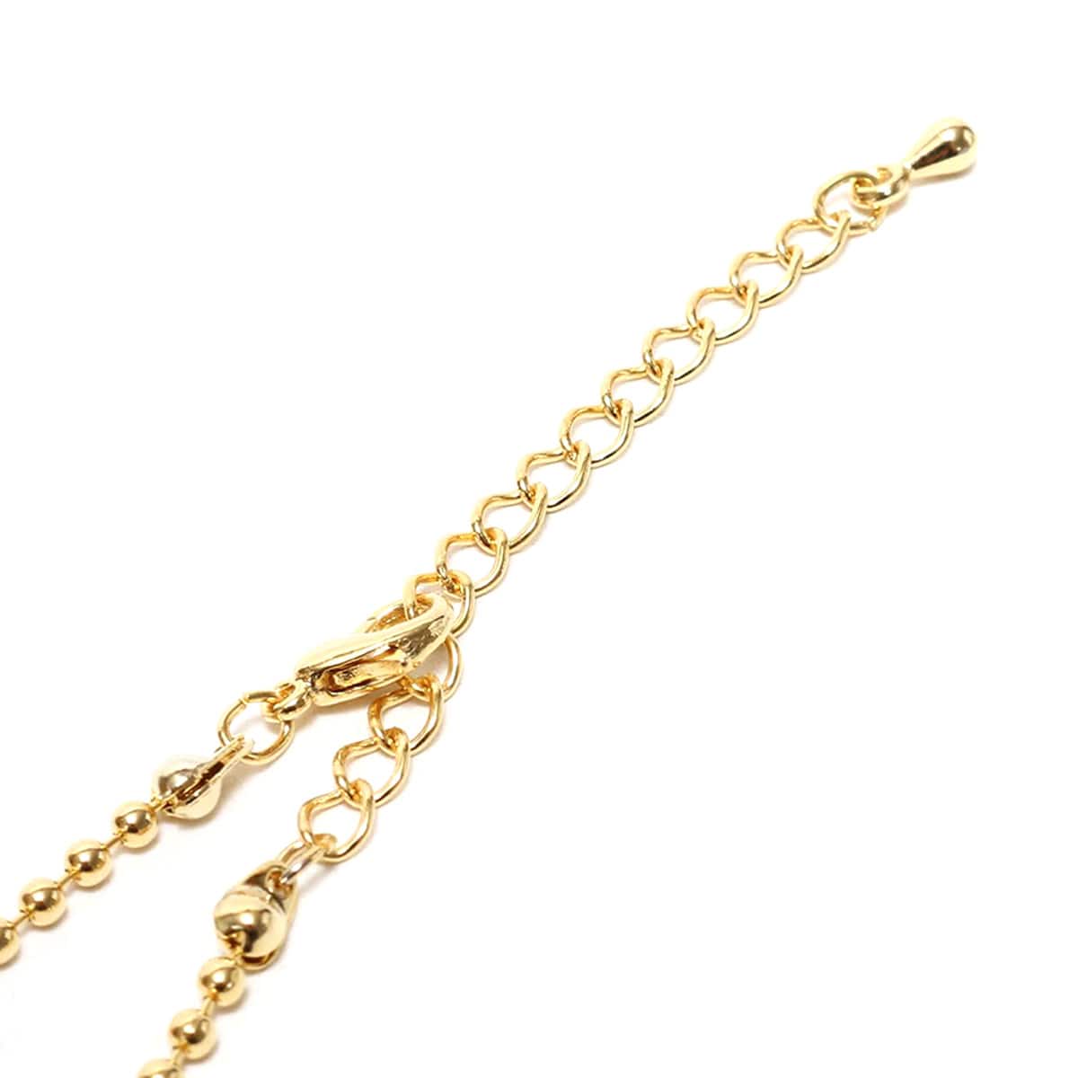 atmos pink ボールチェーン 2連ネックレス GOLDの画像