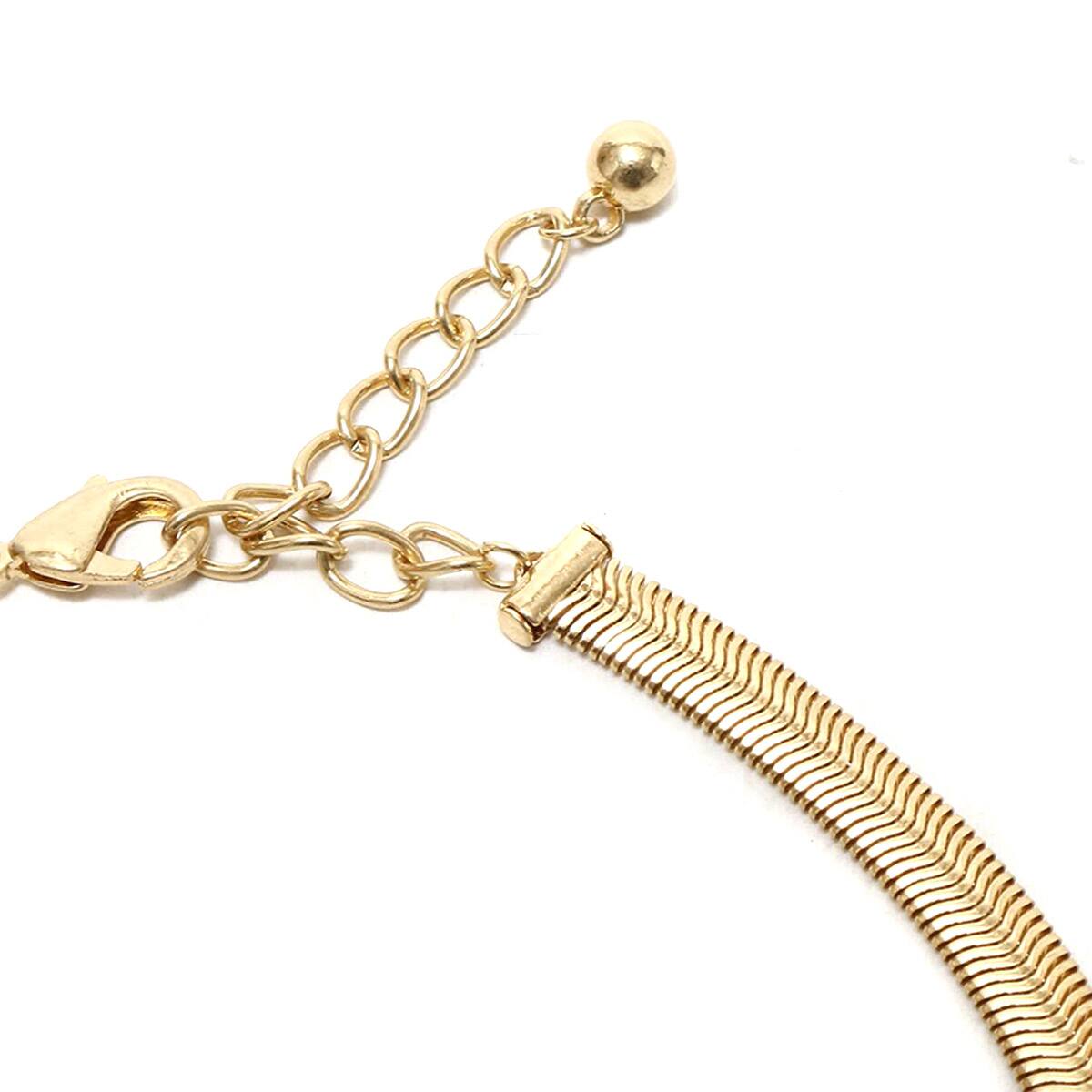 atmos pink スネークネックレス GOLDの画像