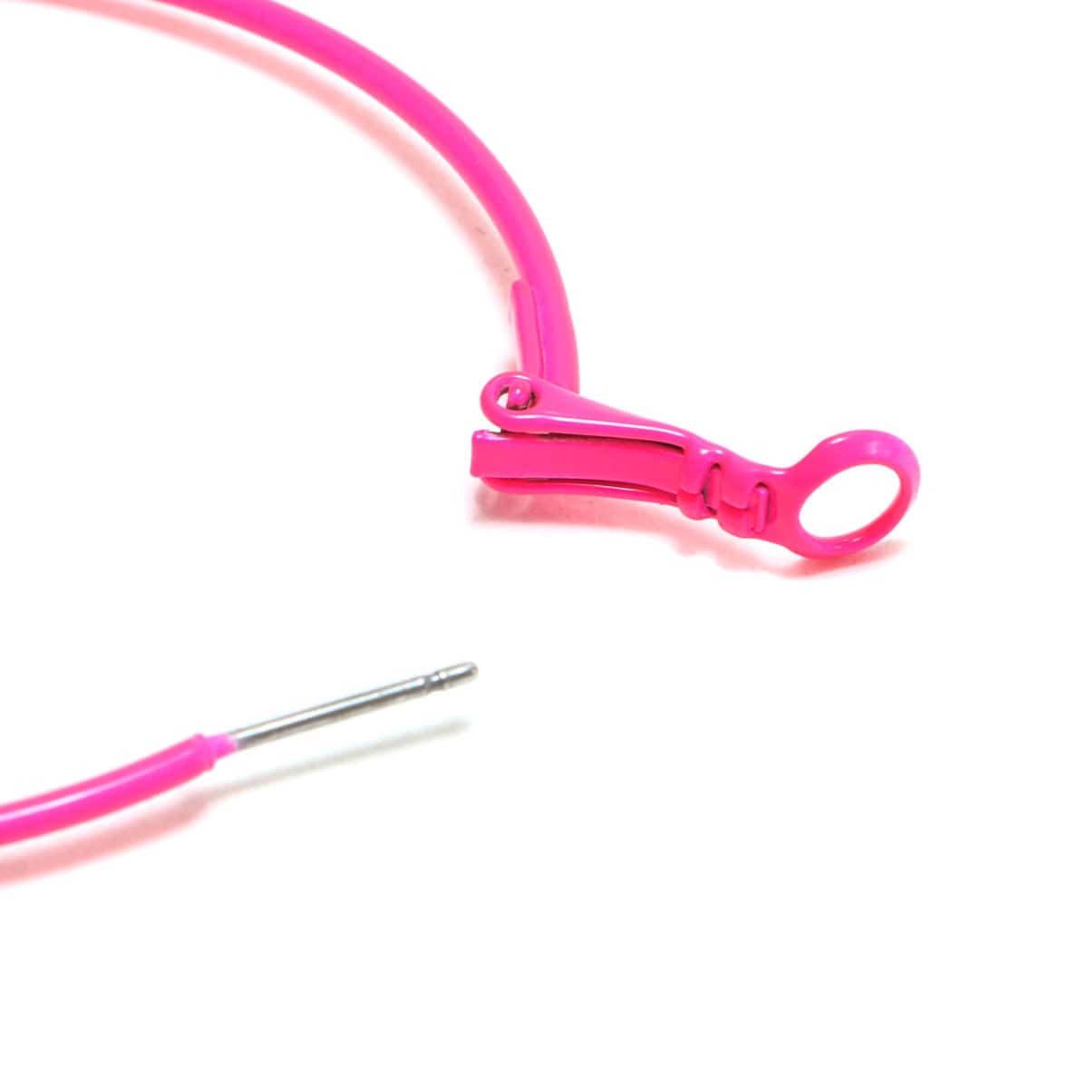 atmos pink カラフル フープピアス PINKの画像