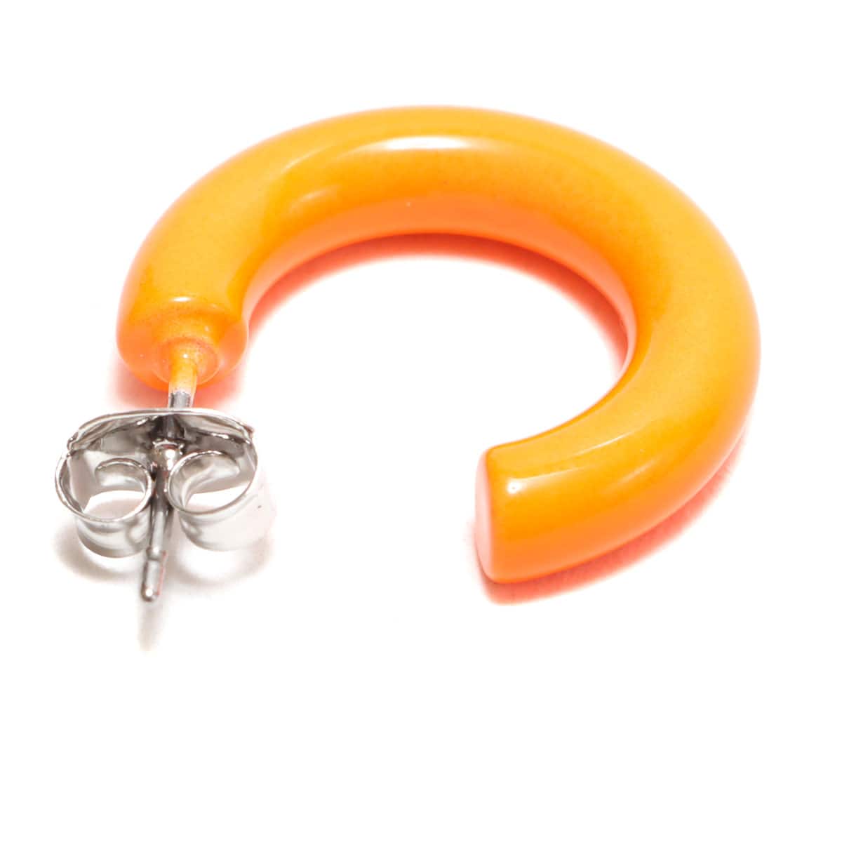atmos pink カラフルミニボリューム フープピアス ORANGEの画像