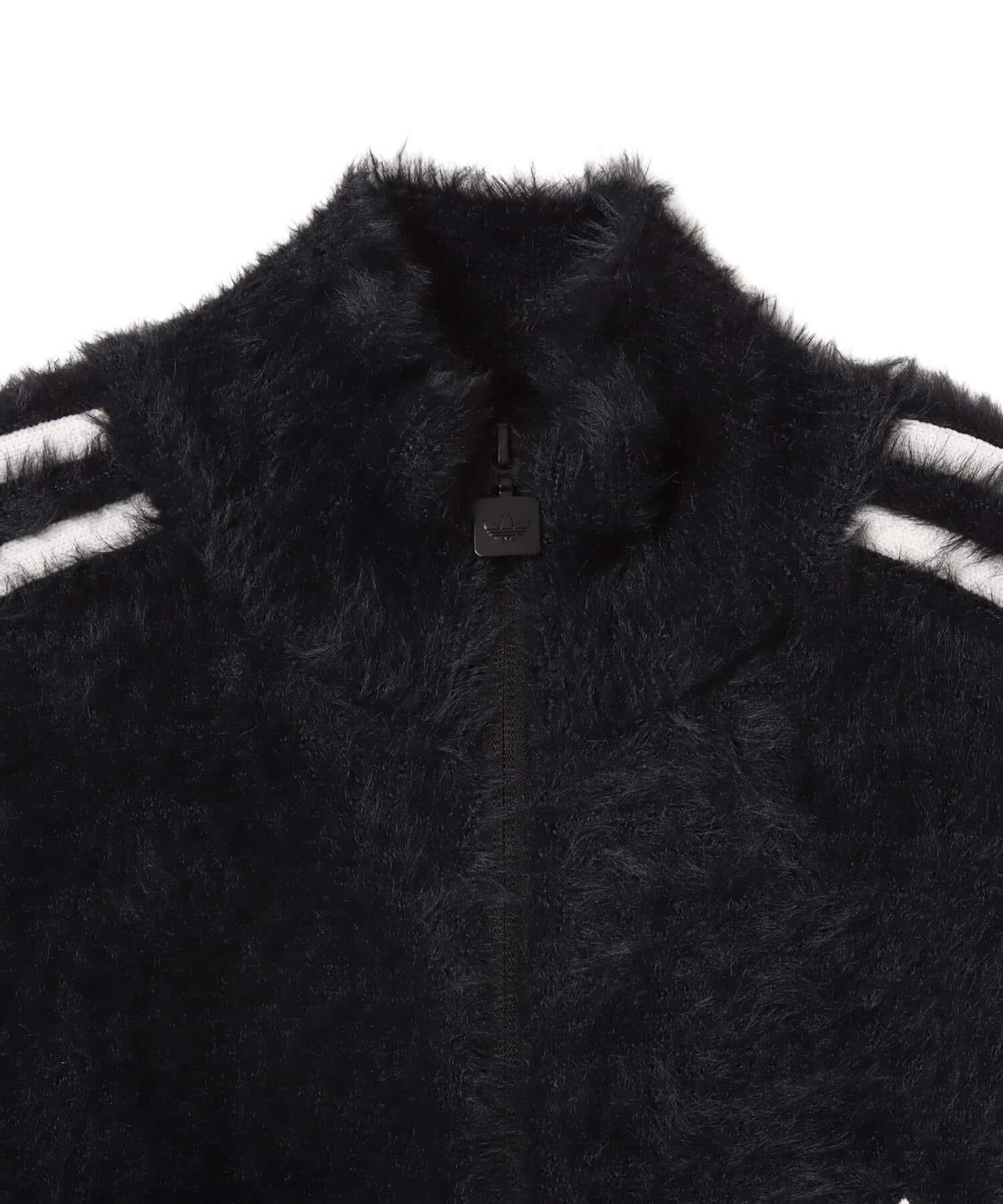 adidas FAUX MOHAIR CLASSIC TRACKTOP ブラック/オフホワイトの画像