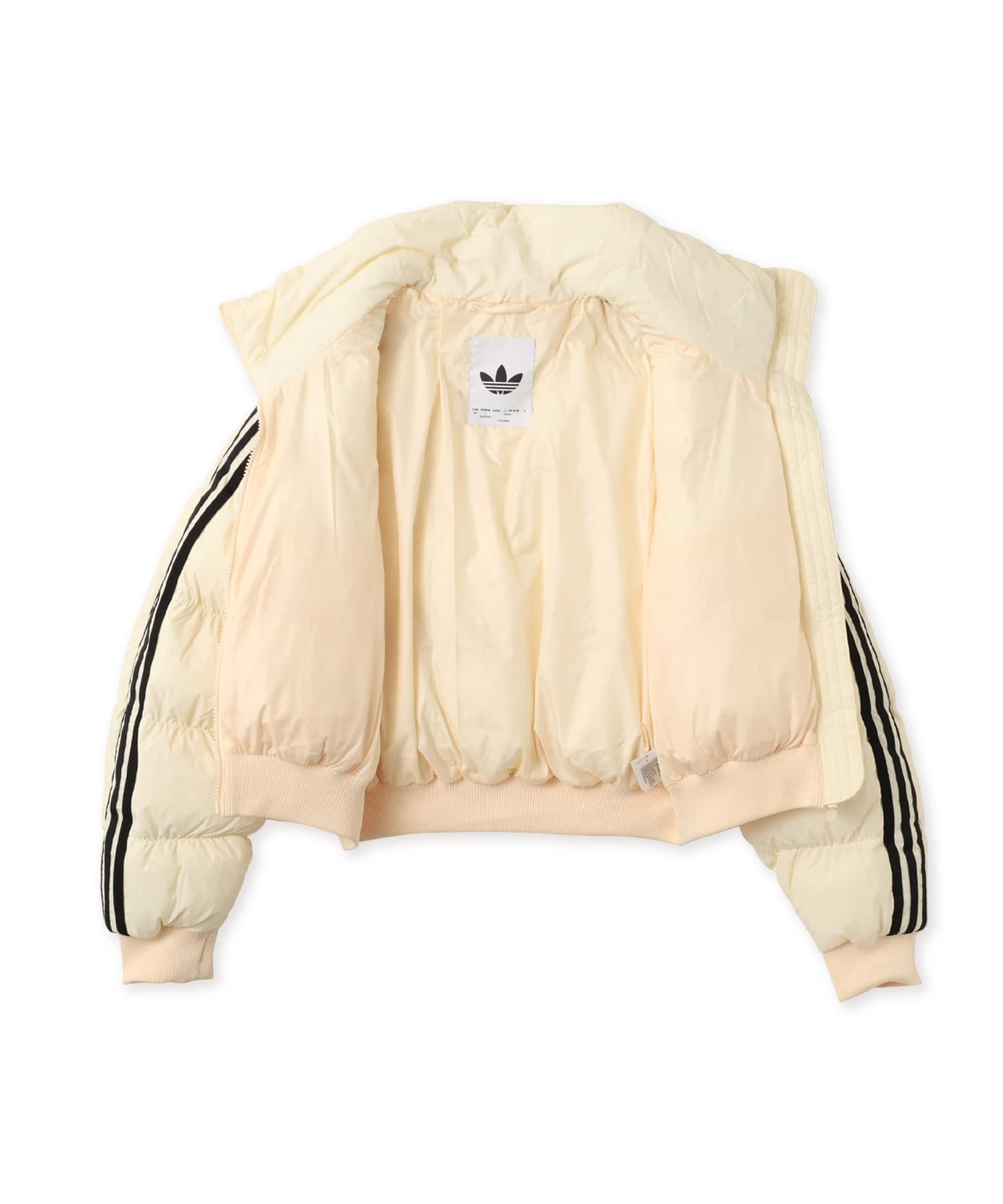 adidas ADICOLOR SHORT PUFFER JACKET ウォームバニラの画像