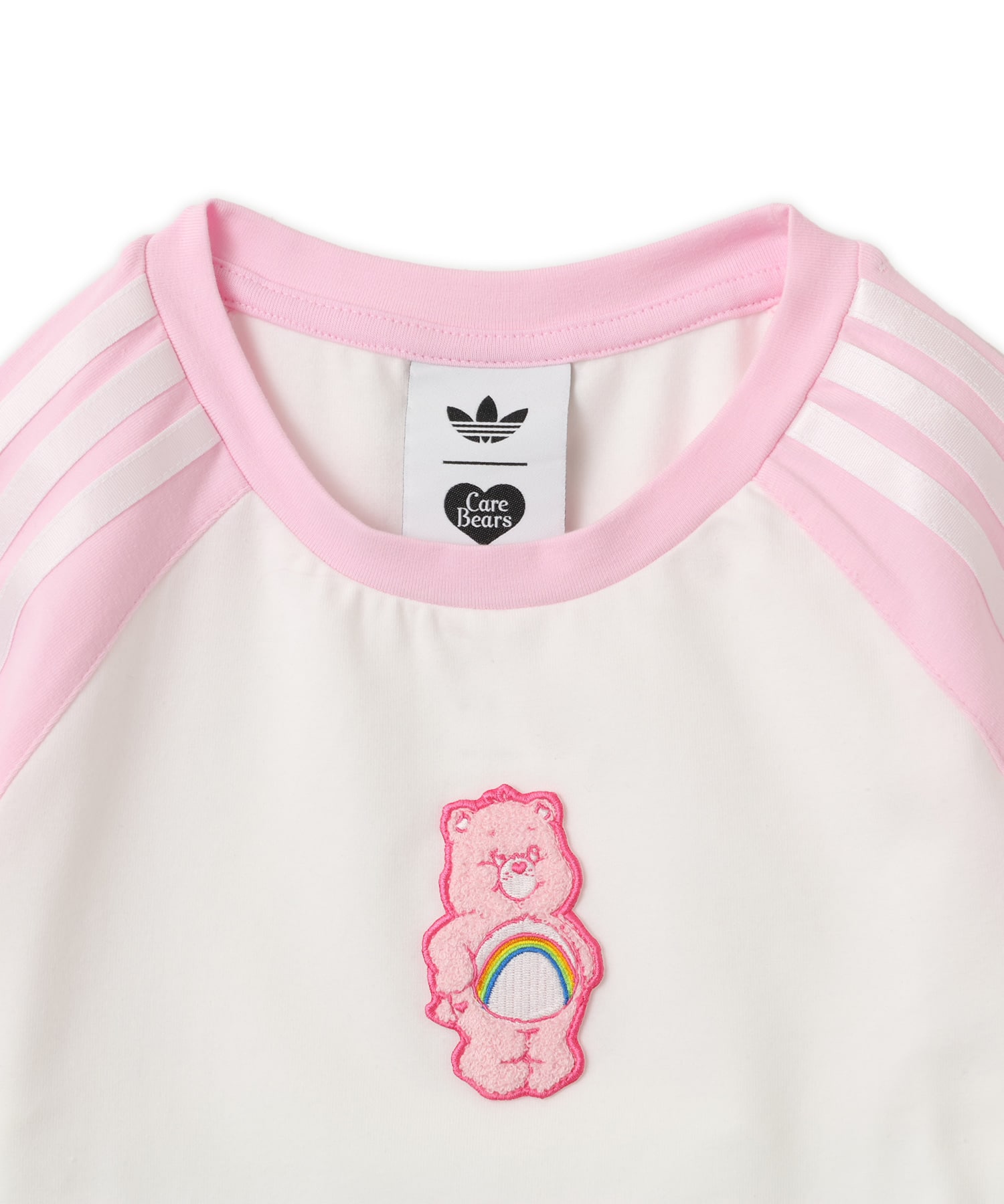 adidas CARE BEARS BABY TEE ホワイト/クリアピンクの画像