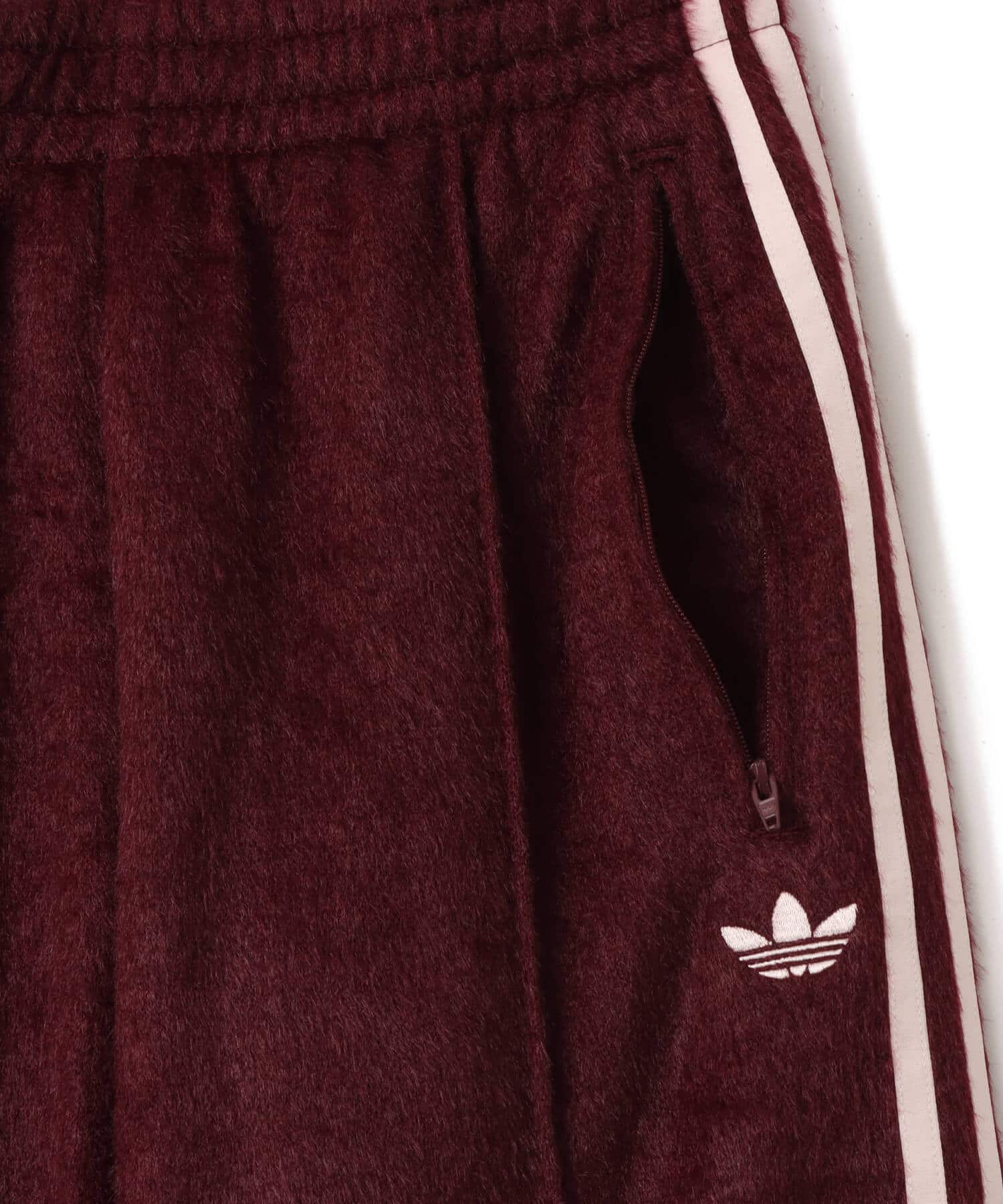 adidas MOHAIR FIREBIRD LOOSE TRACK TRACKSUIT BOTTOMS マルーンの画像
