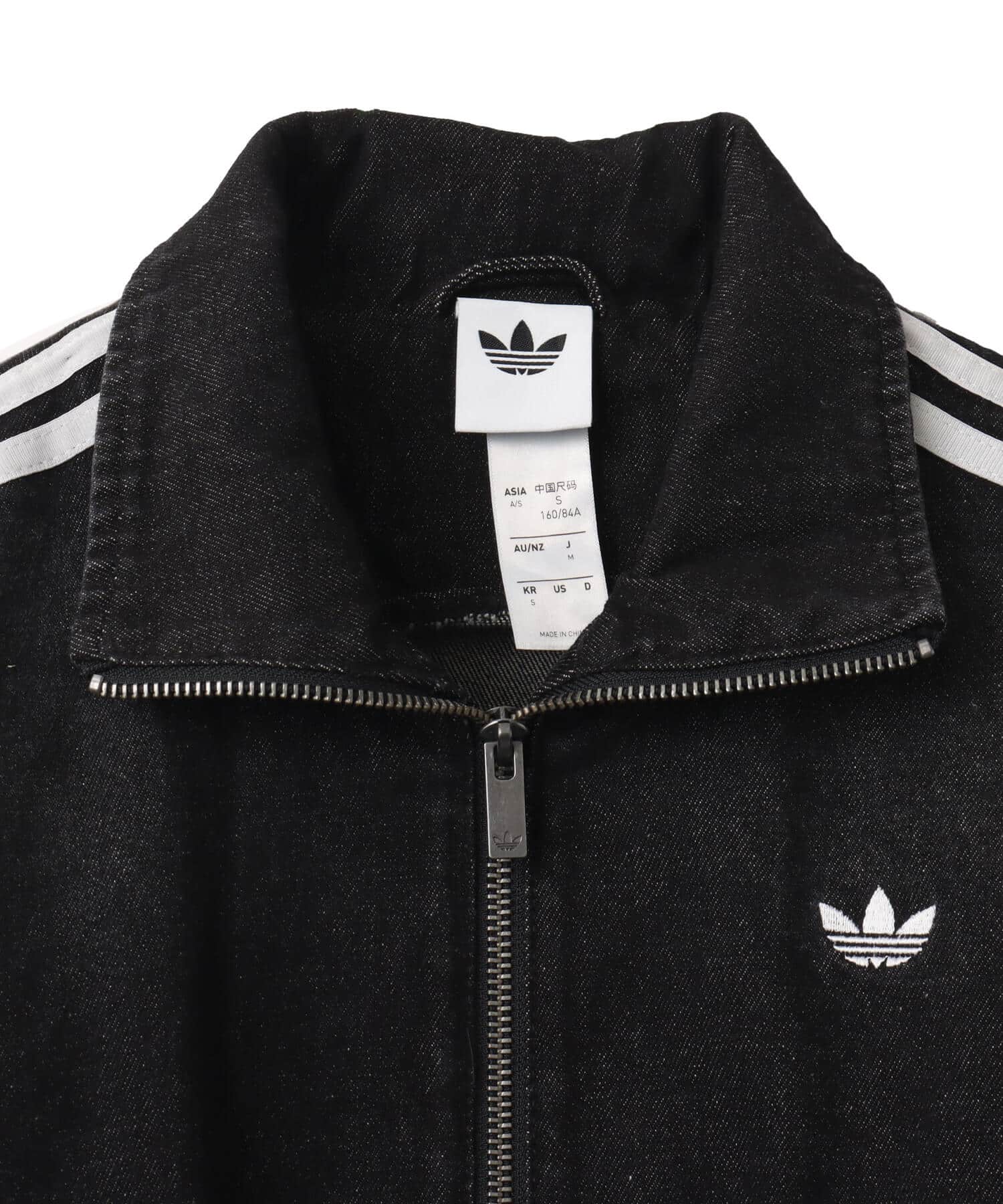 adidas DENIM LACING FB JACKET ブラックの画像