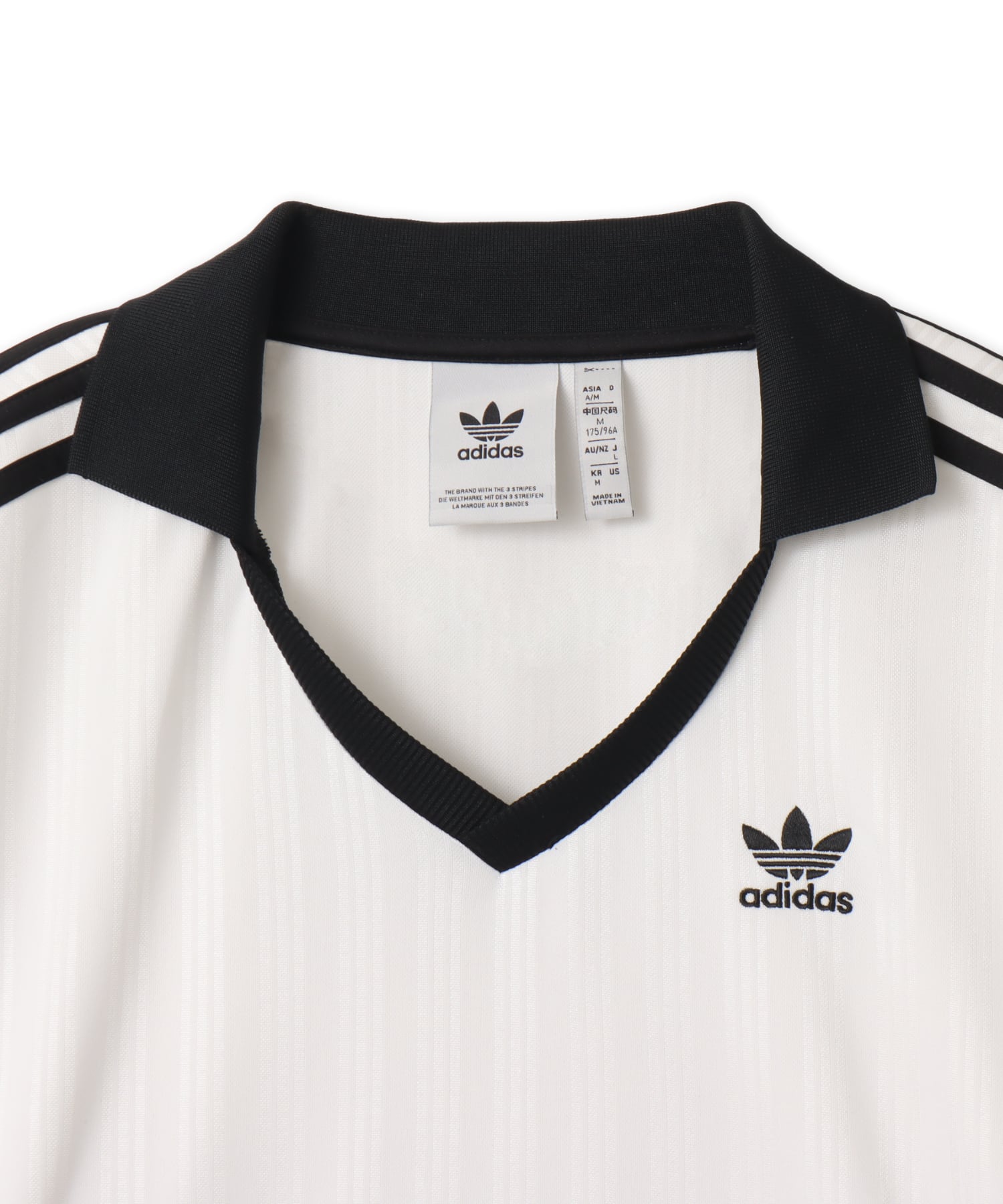 adidas ADICOLOR PIQUE FOOTBALL LONG SLEEVE ホワイトの画像