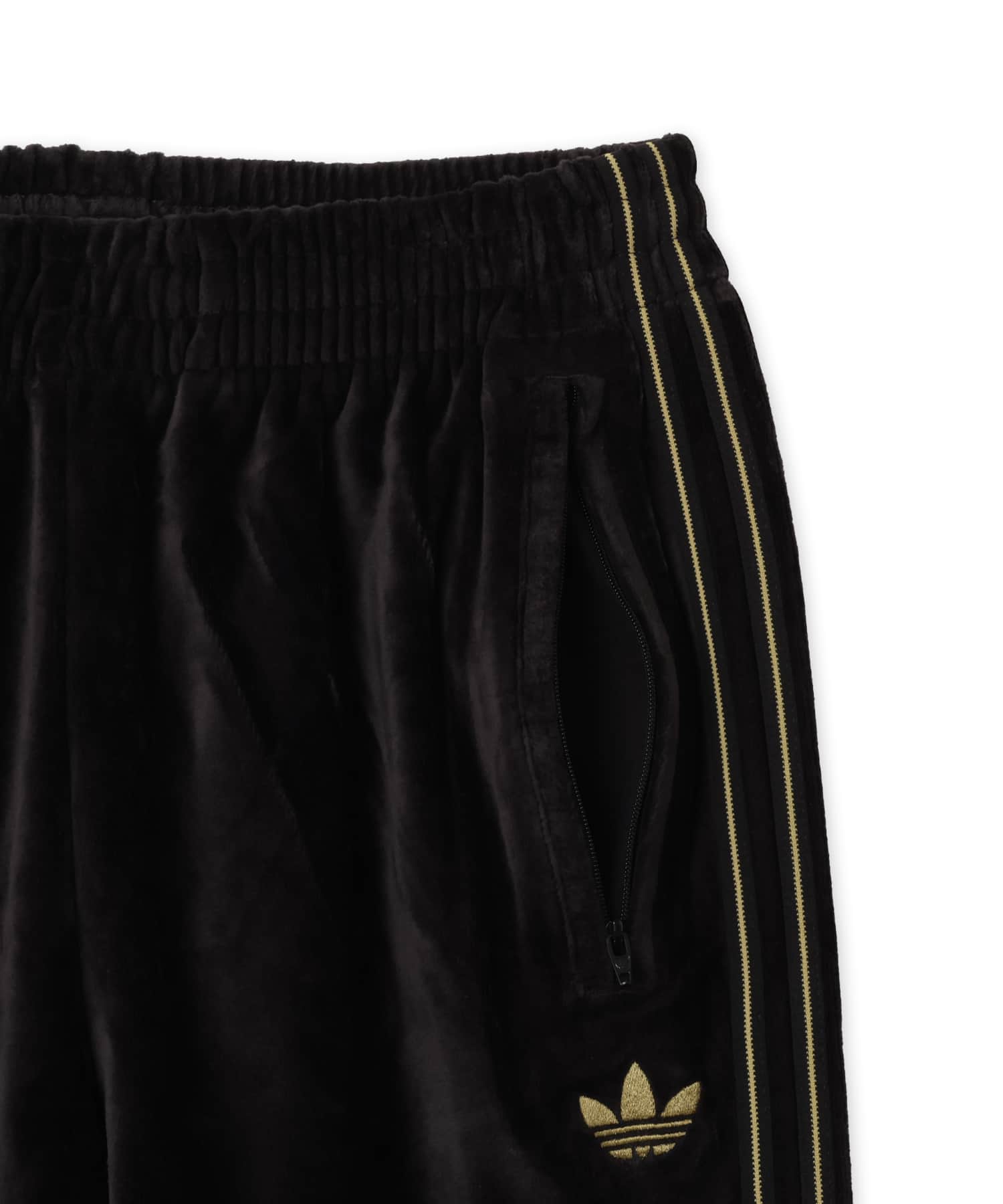 adidas FIREBIRD VELOUR TRACK PANTS ブラックの画像