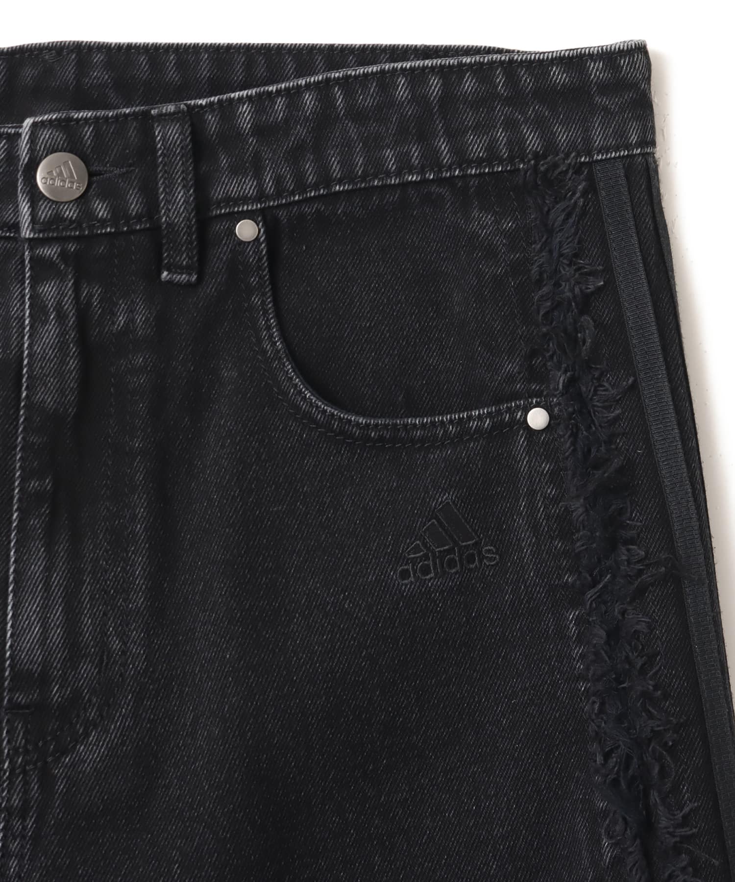 adidas TG WIDE DENIM PANTS ブラックの画像