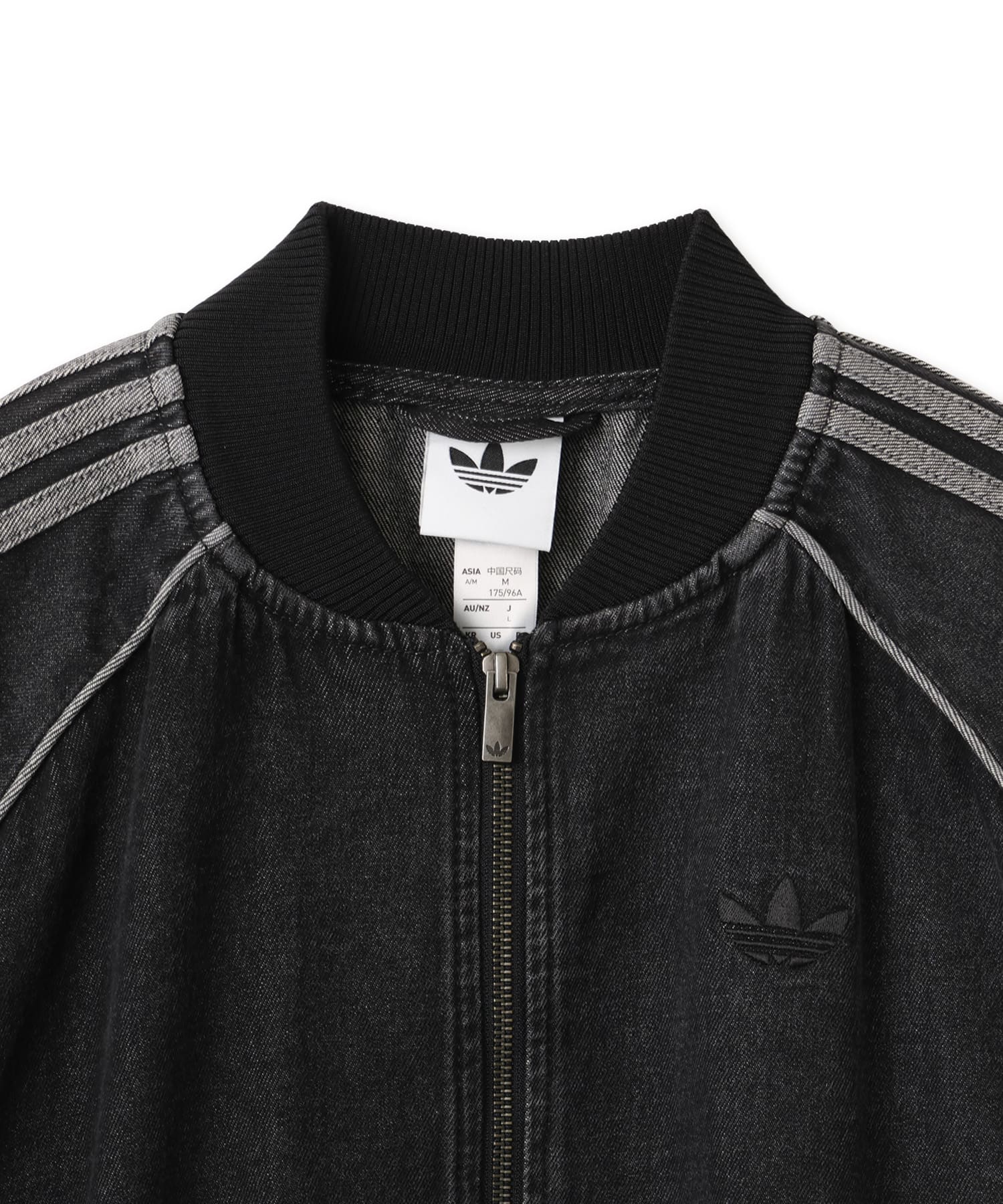 adidas SST ADICOLOR DENIM TRACKTOP トゥルーブラックデニムの画像
