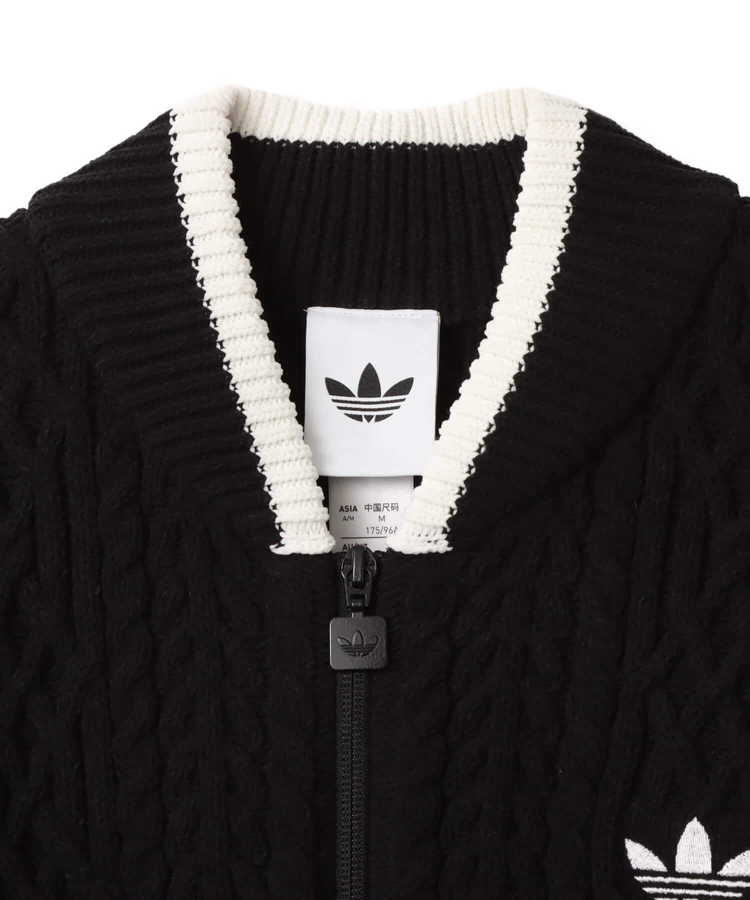 adidas RETRO REMIX CARDIGAN ブラック/グレーストレータ/オフホワイトの画像