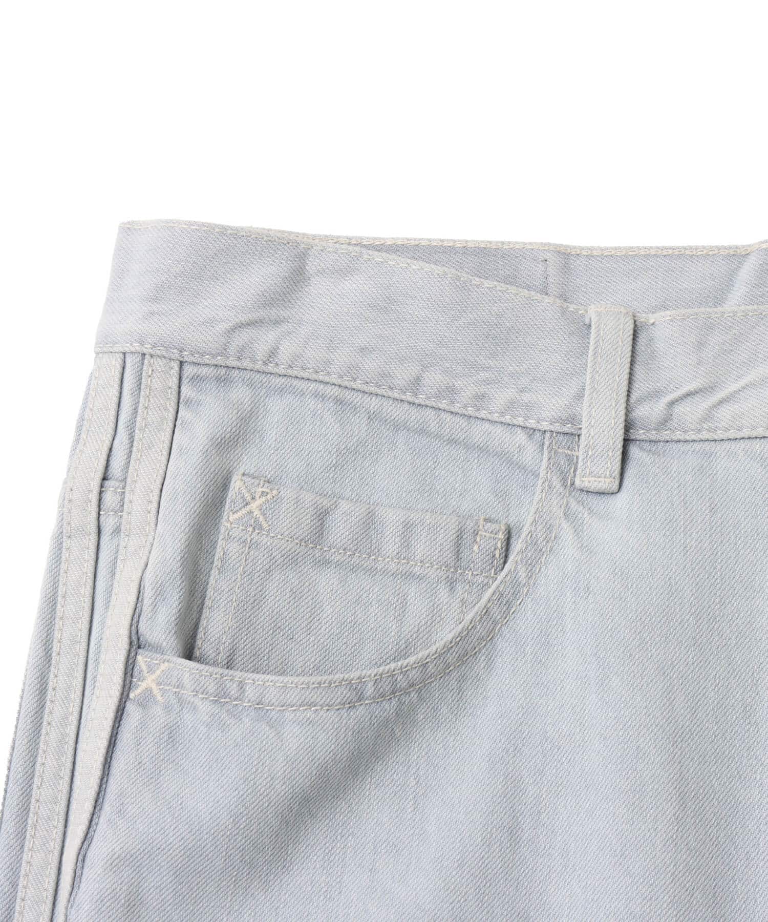 adidas 90S ALTERNATIVE SPORT WIDE LEG SKATER JEANS クリスタルスカイの画像