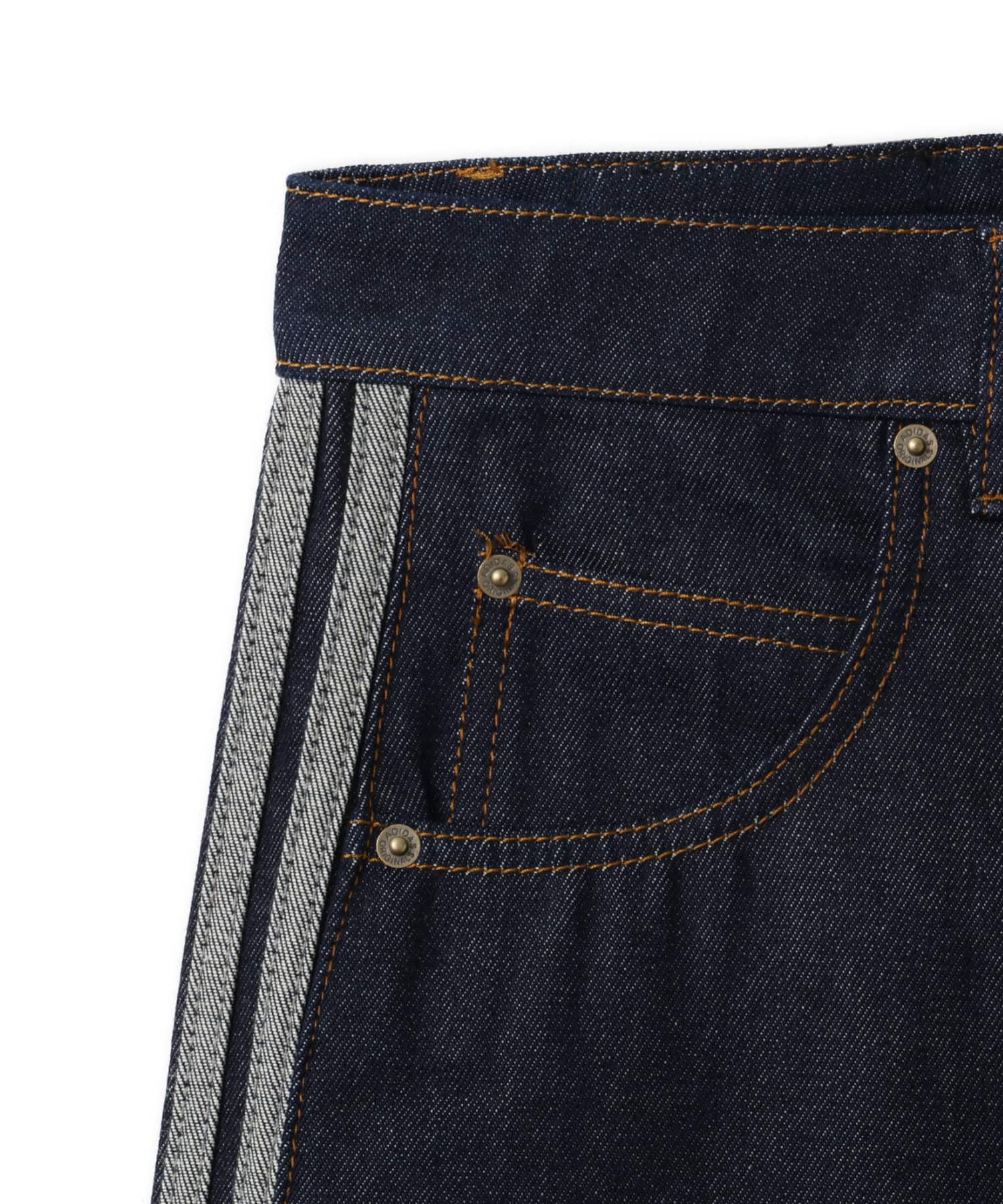 adidas FIREBIRD ADICOLOR RAW DENIM PANTS インディゴデニムの画像