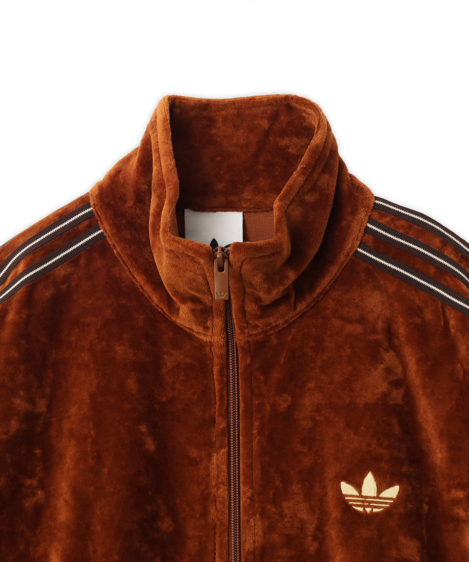 adidas FIREBIRD VELOUR TRACK TOP ダスキーブロンズの画像