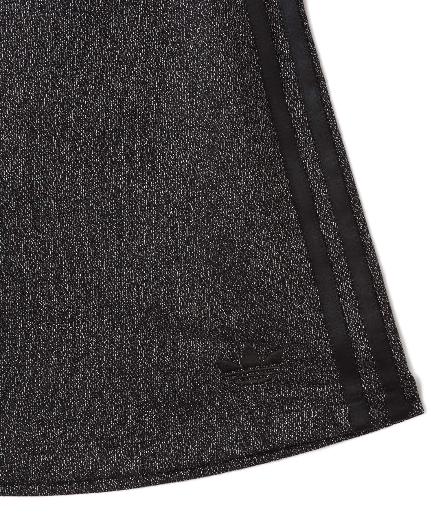 adidas LUREX MINI SKIRT ブラック/シルバーメタリックの画像