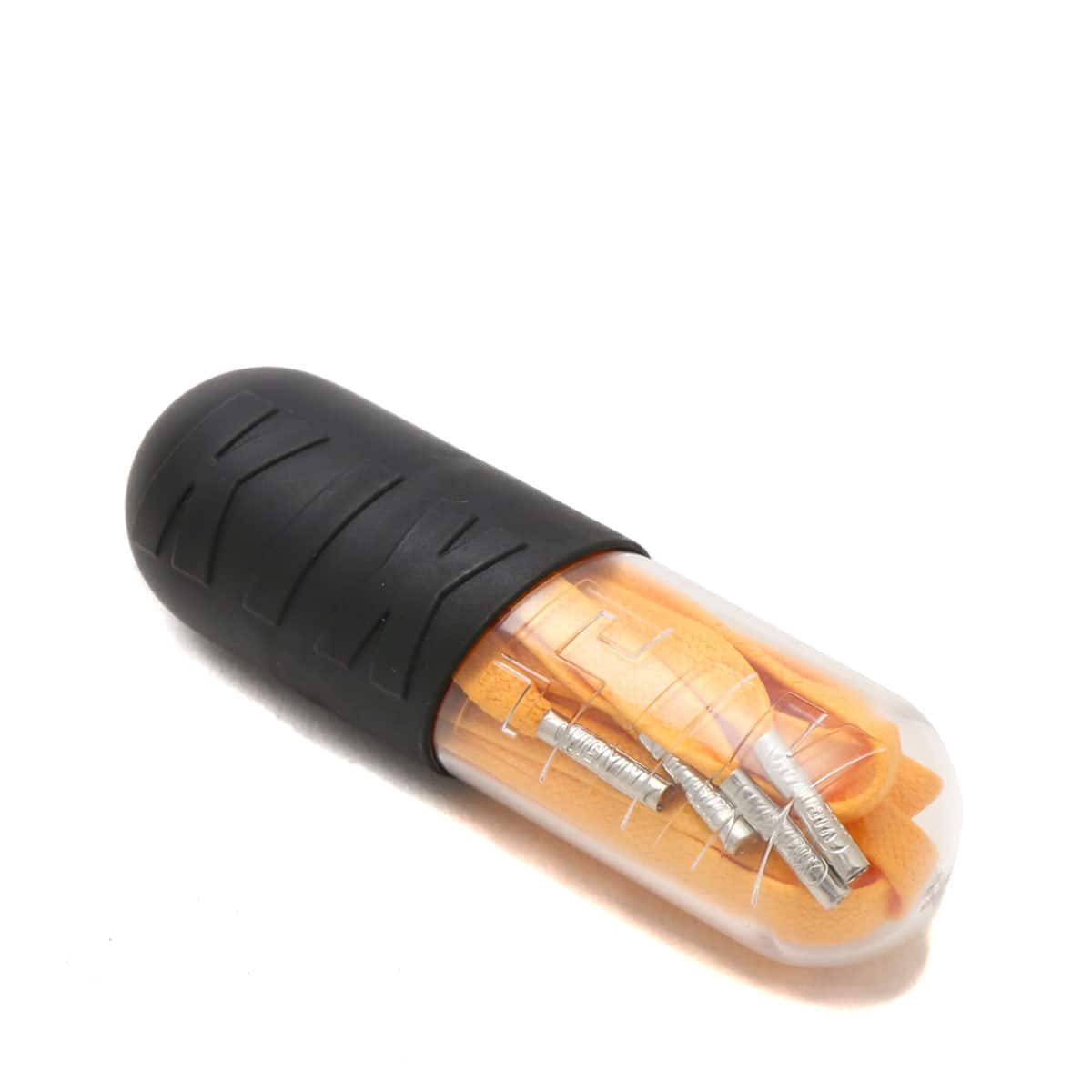 KIXSIX WAXED SHOELACE (CAPSULE)  YELLOW/silverの画像
