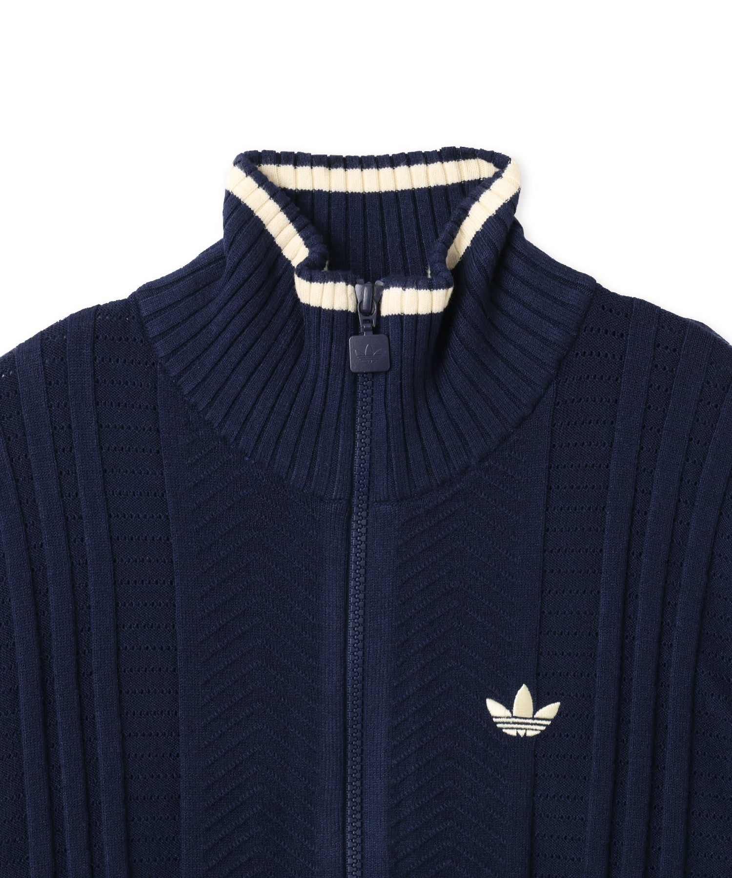 adidas CABLE KNIT FIREBIRD TRACK TOP ナイトインディゴの画像