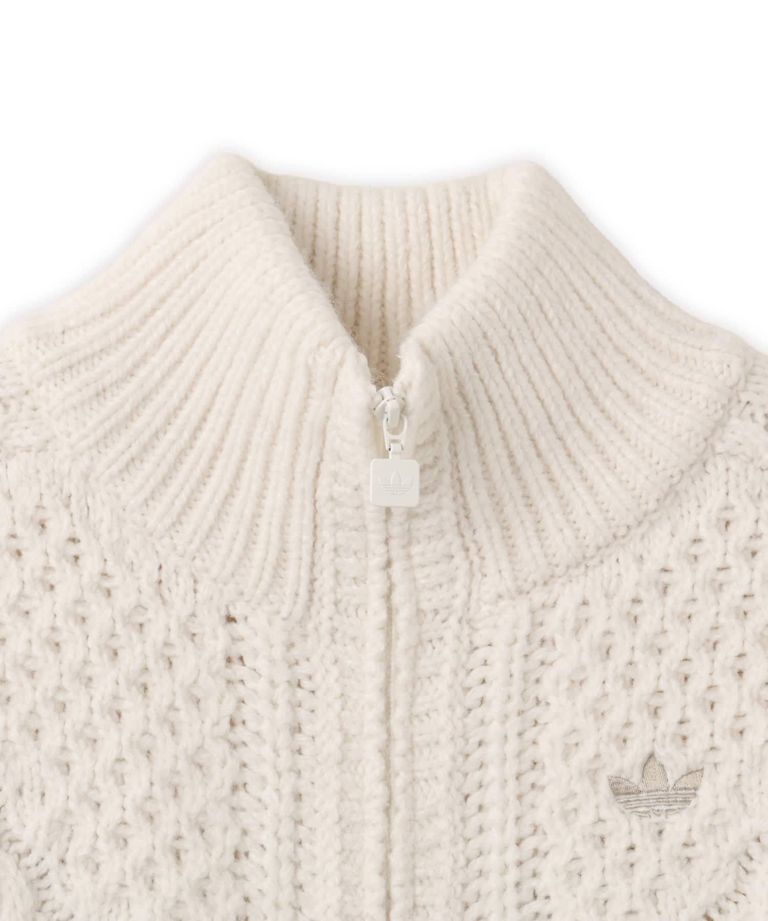 adidas CABLE KNIT FIREBIRD TRACK TOP クラウドホワイト/アルミナの画像