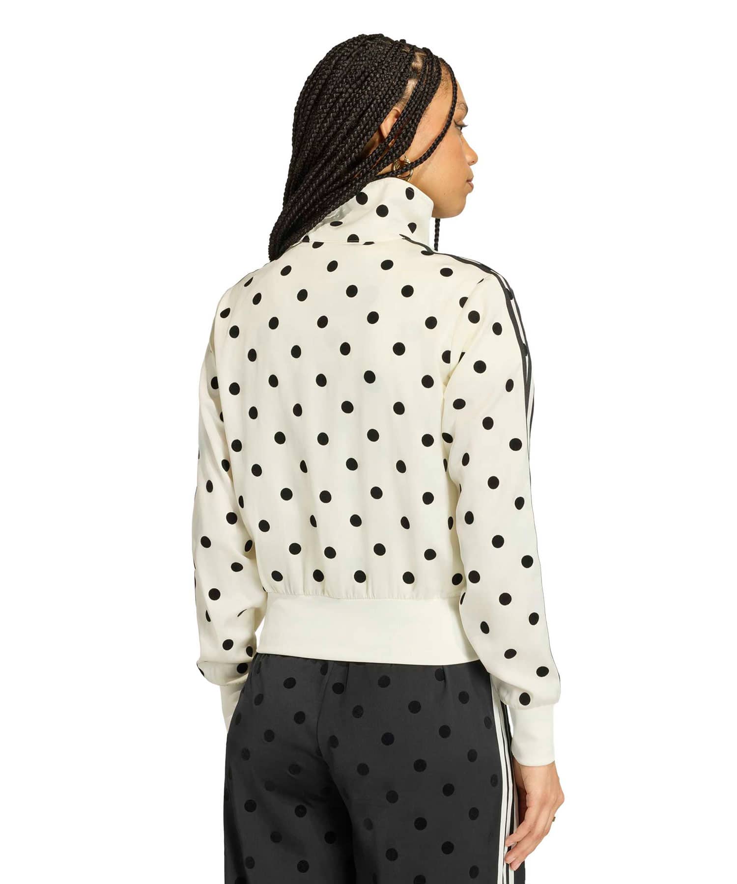 adidas SATIN POLKA DOTS TT Track Top オフホワイトの画像