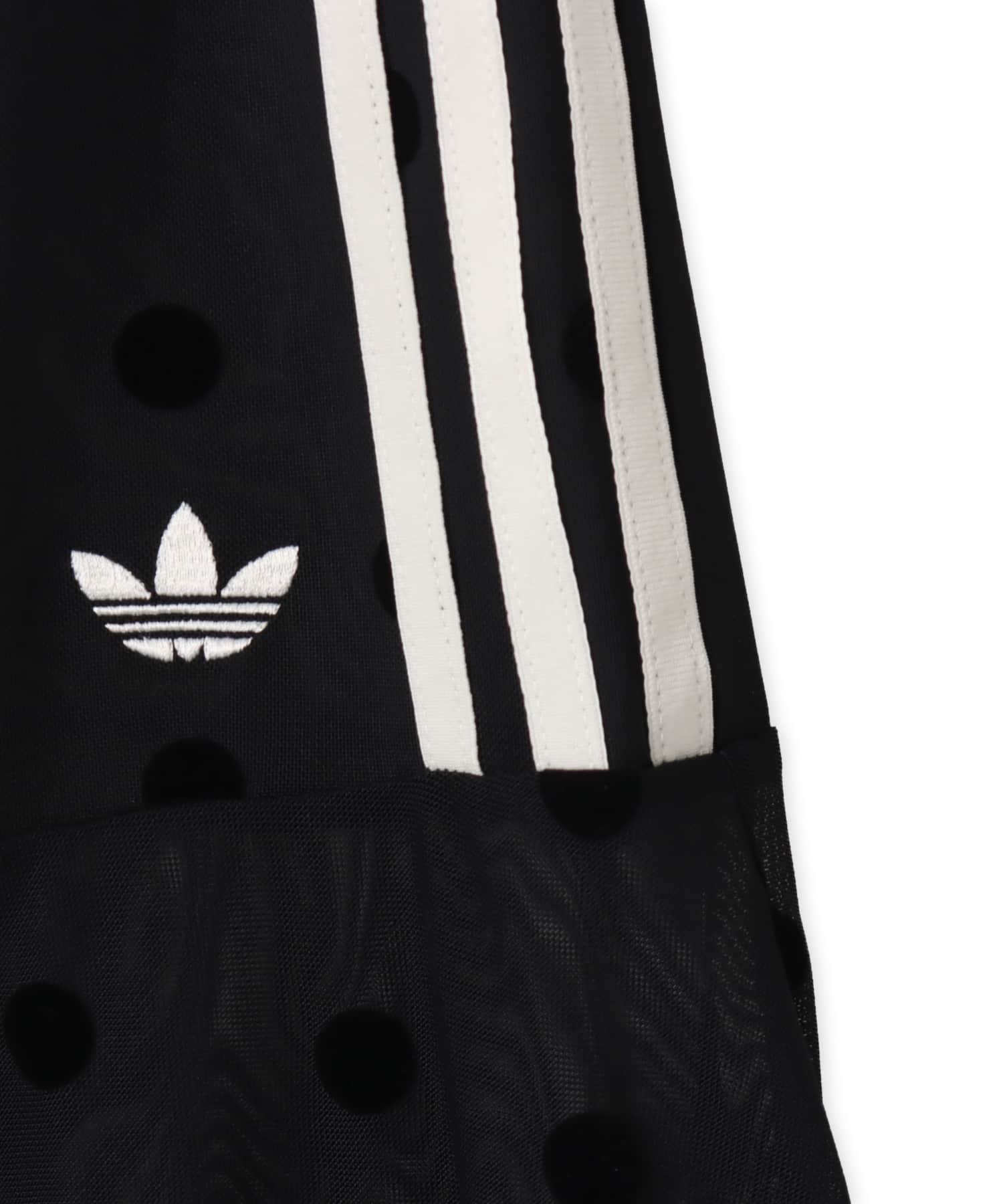 adidas SHEER POLKA DOTS SKIRT ブラックの画像