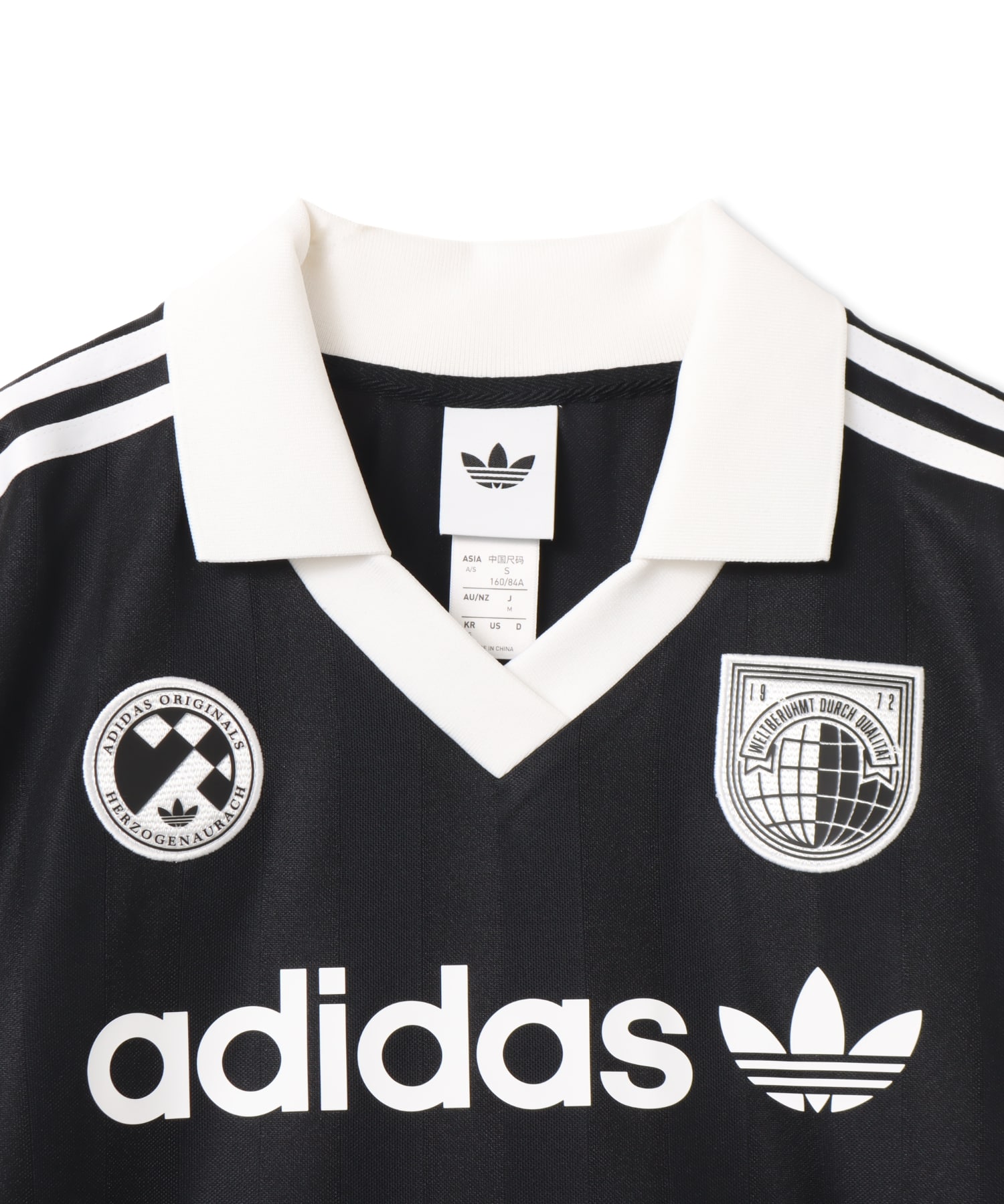 adidas SOCCER LS ブラックの画像