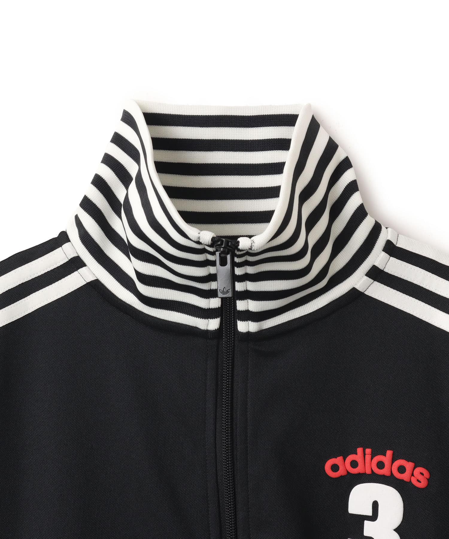adidas VINTAGE TRACK TOP OG STRIPED RIB ブラックの画像