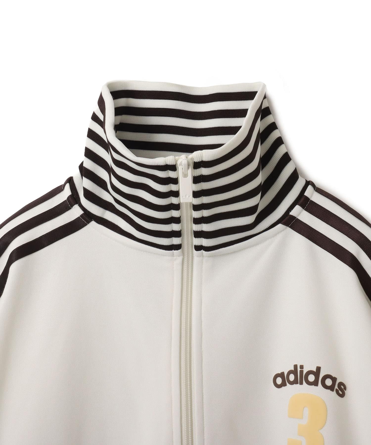 adidas VINTAGE TRACK TOP OG STRIPED RIB オフホワイトの画像