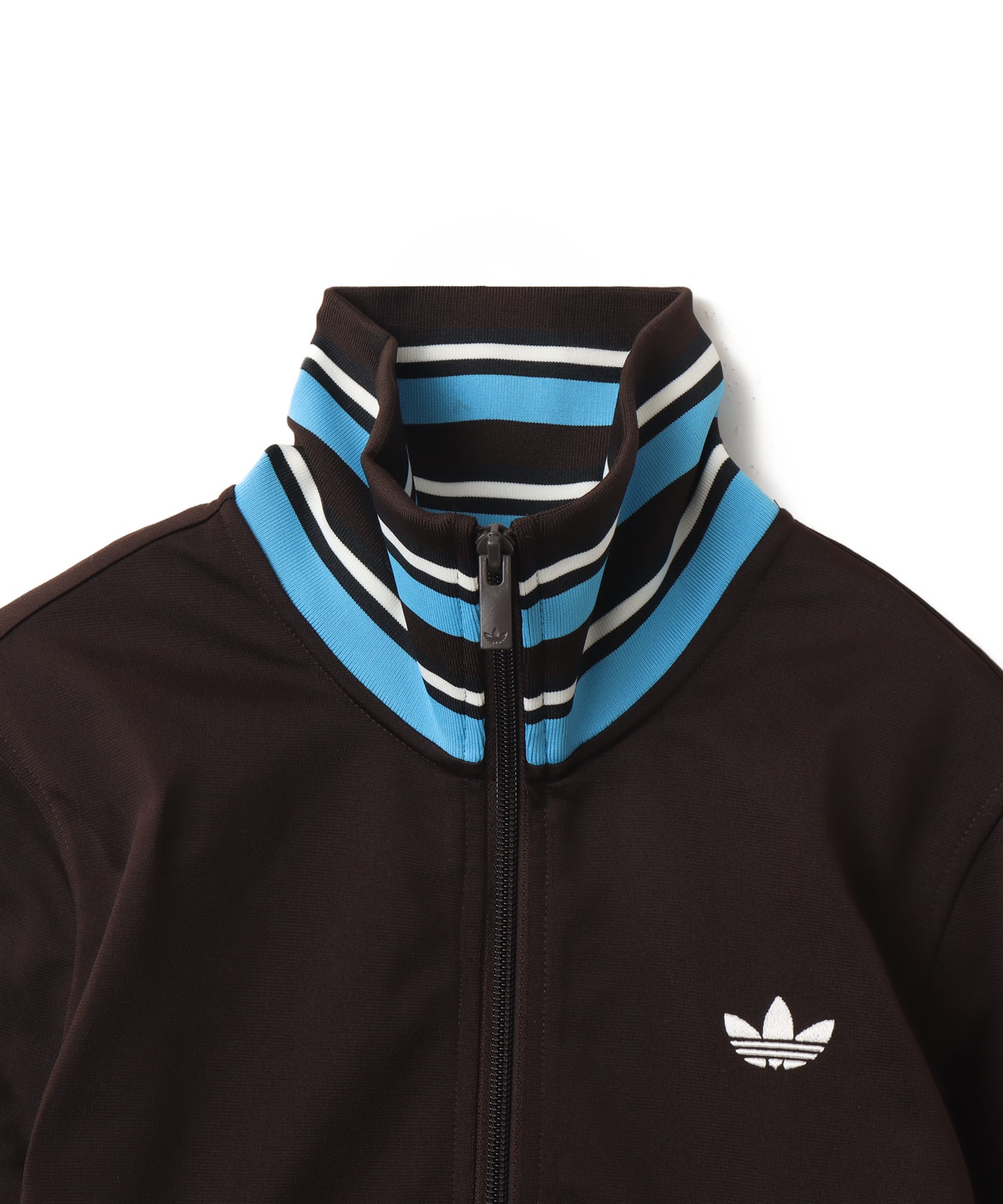 adidas VINTAGE TRACK TOP HIGH KNITTED RIBS オーロラコーヒーの画像