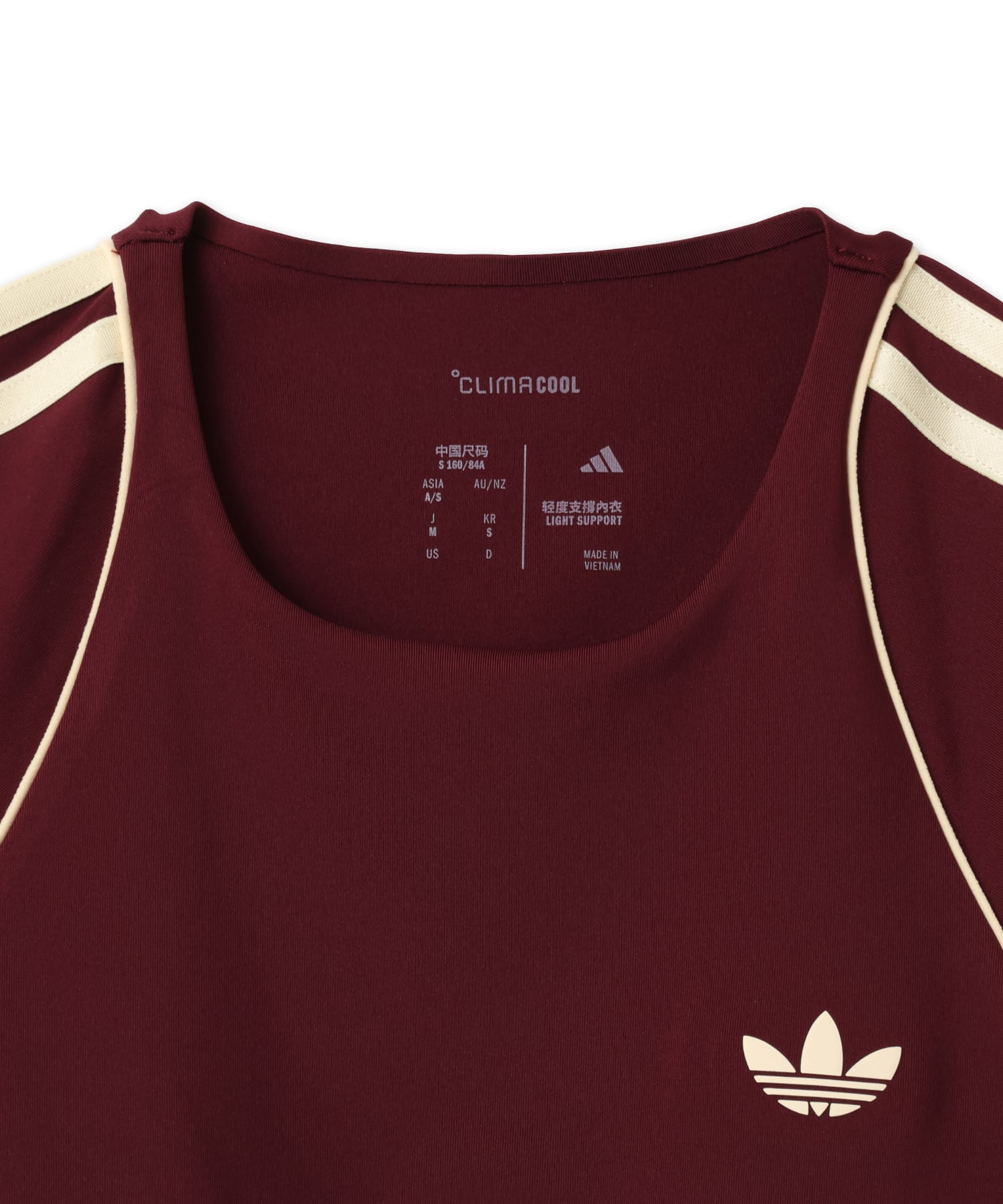 adidas OG SPORT SUPERSTAR TSHIRTS BRA マルーンの画像