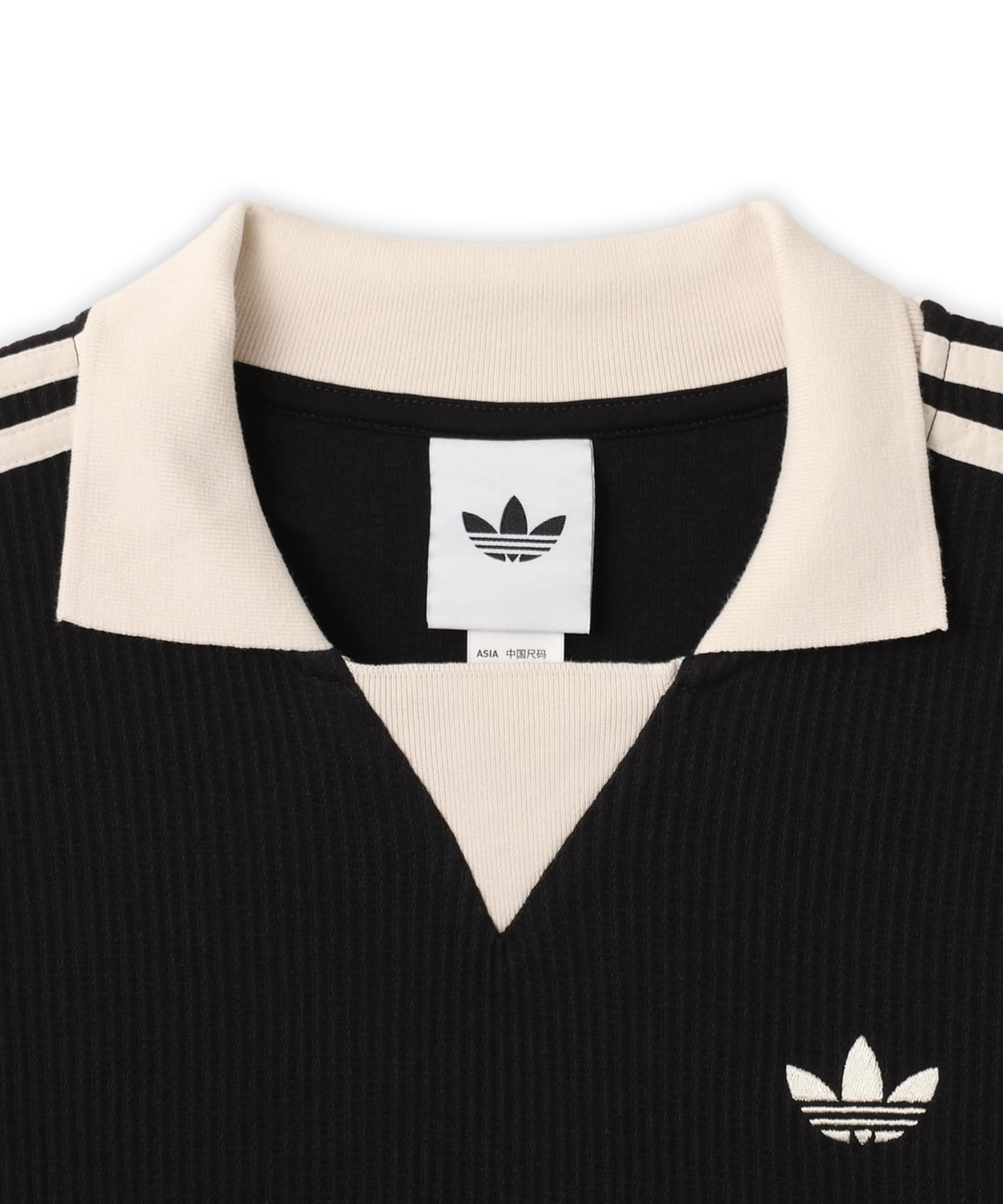 adidas WAFFLE JERSEY ブラックの画像